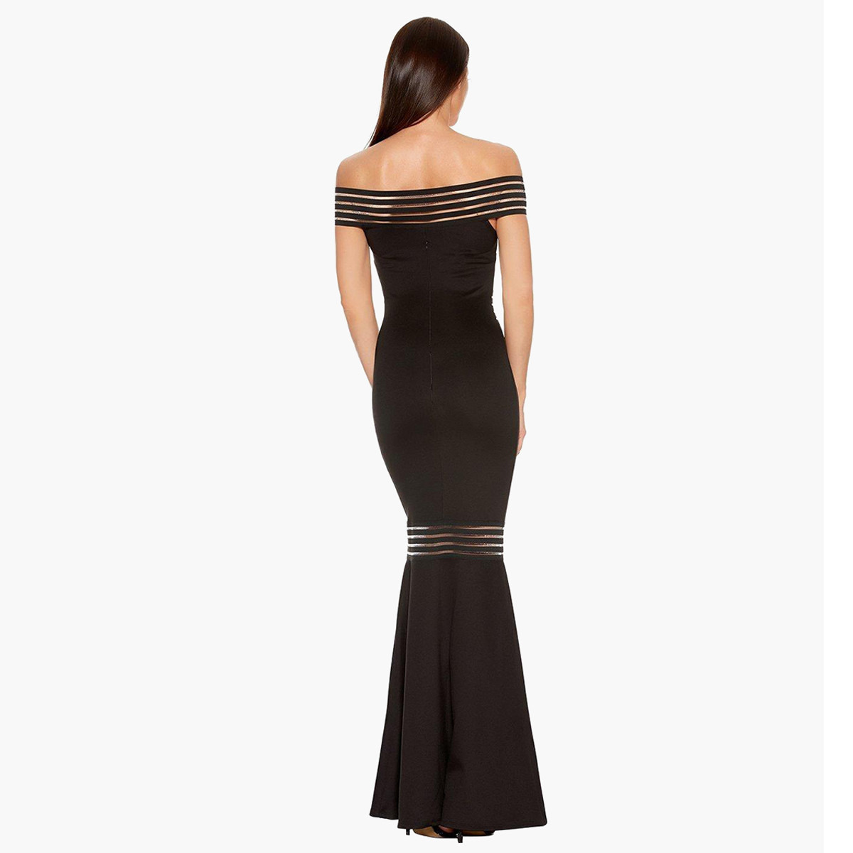 كويز أسود طويل فستان-women-clothing-dresses-image-4