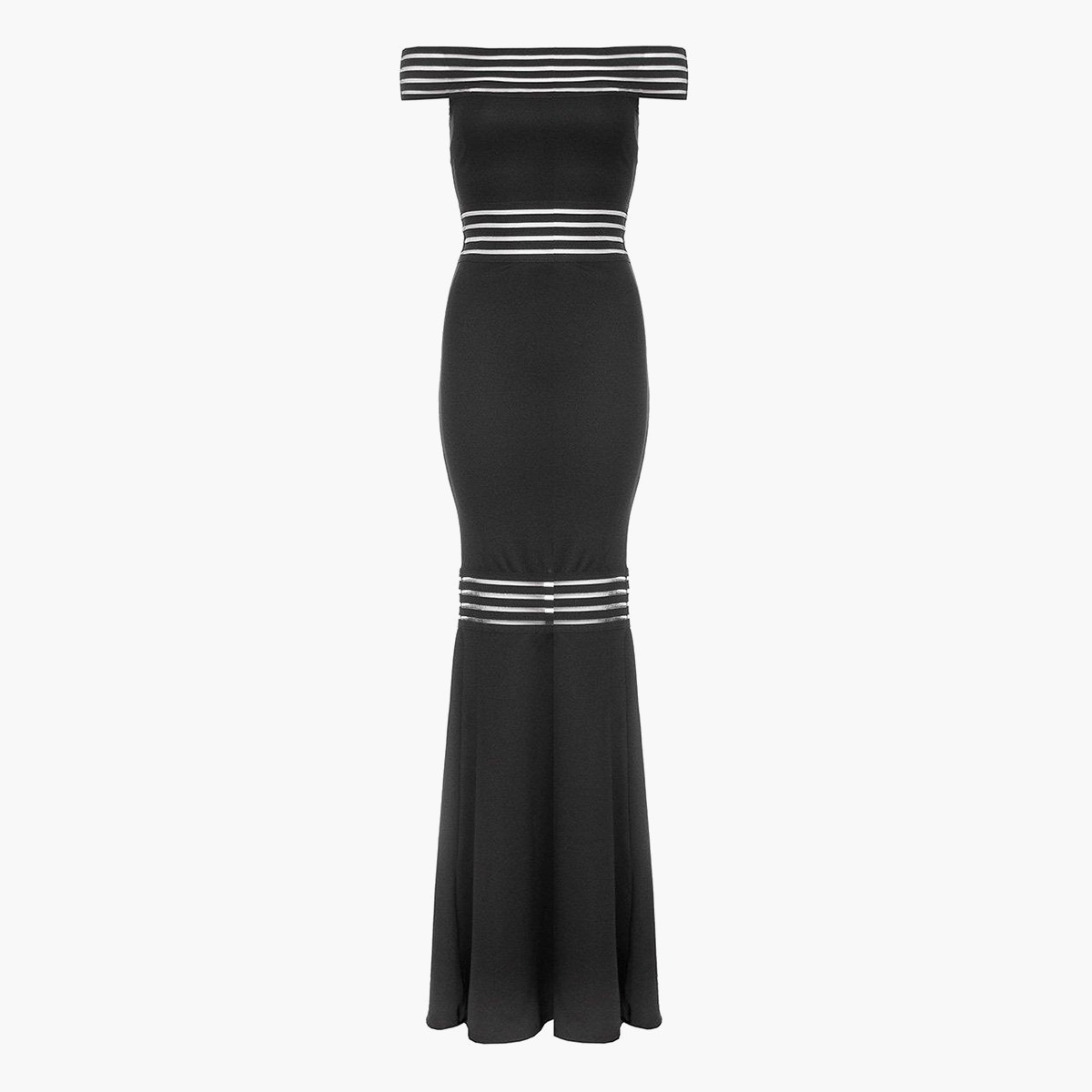 كويز أسود طويل فستان-women-clothing-dresses-image-5