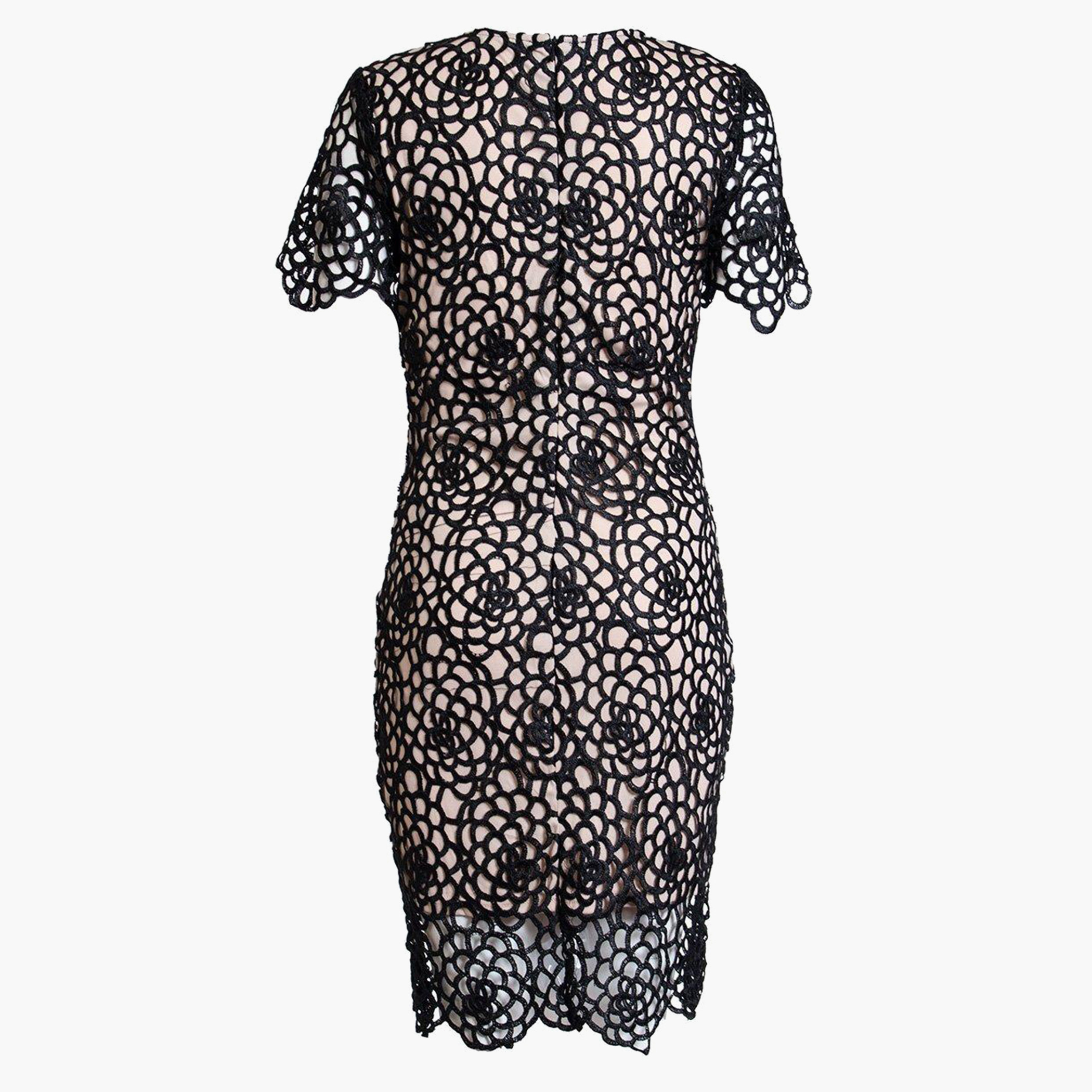 كويز أسود قصير فستان-women-clothing-dresses-image-6