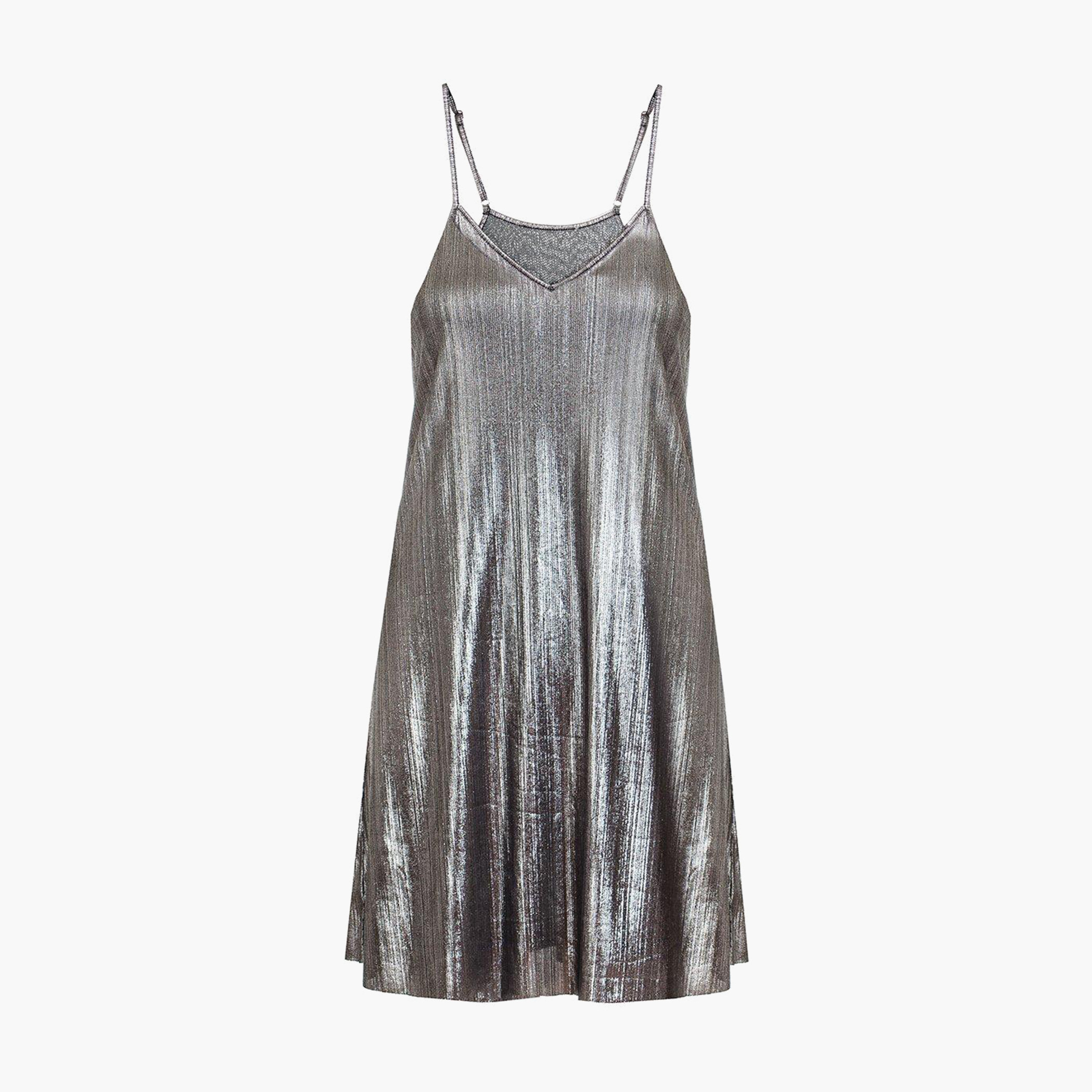 Quiz Women Polyester Solid Grey Mini Dress-women-clothing-dresses-image-4