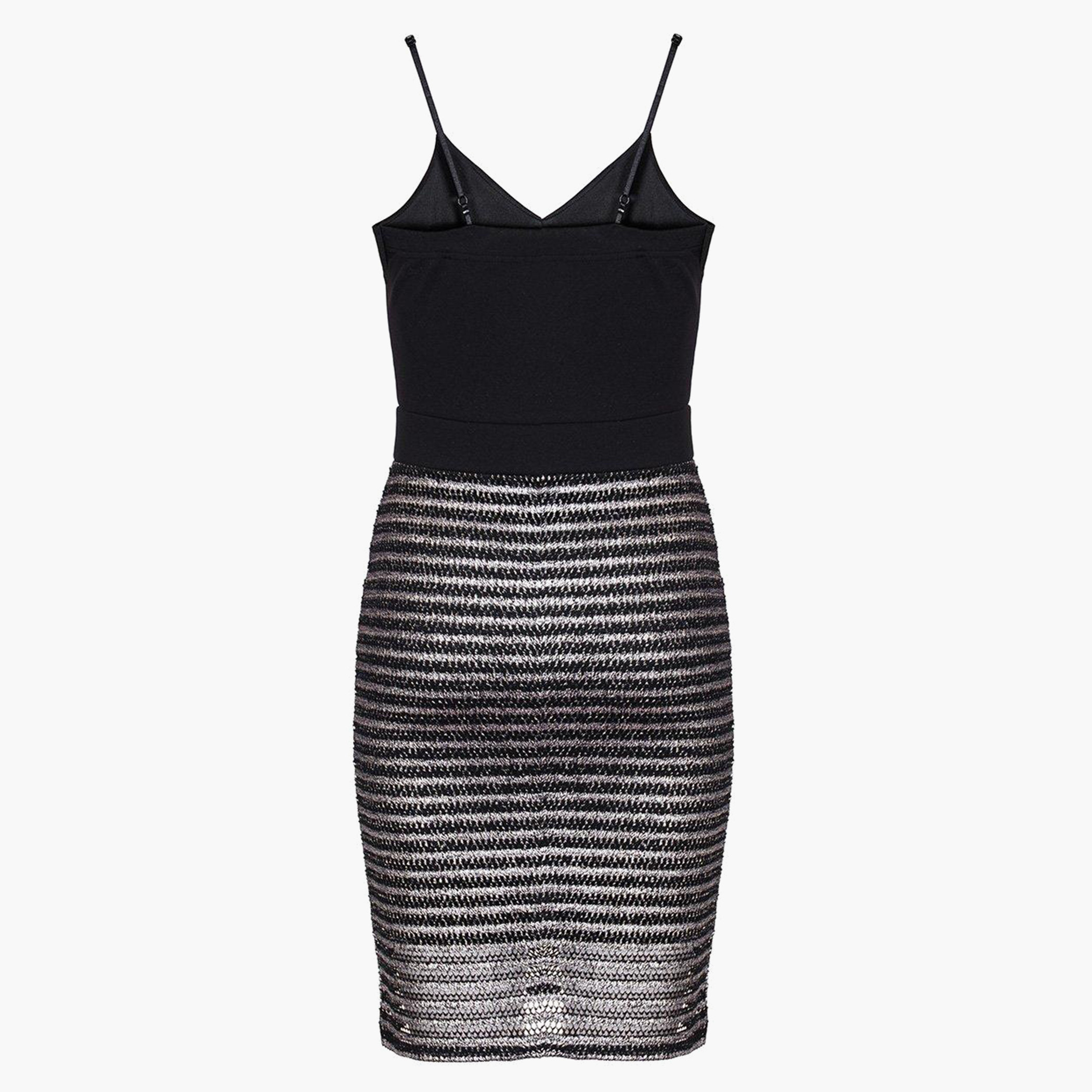 Quiz Women Polyester Solid Black Mini Dress-women-clothing-dresses-image-6