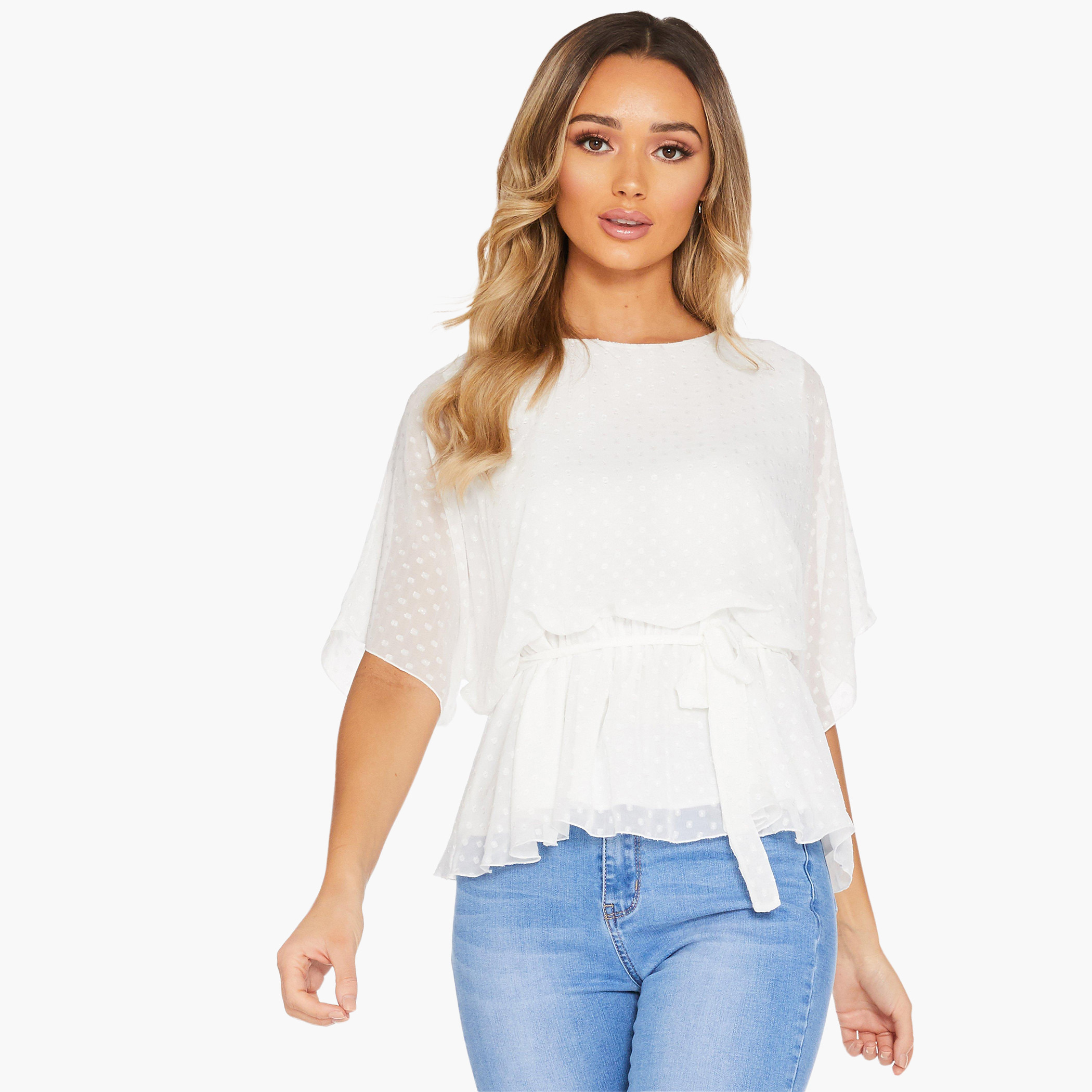 كويز كريم قمم-women-clothing-shirtsandblouses-blouses-image-1