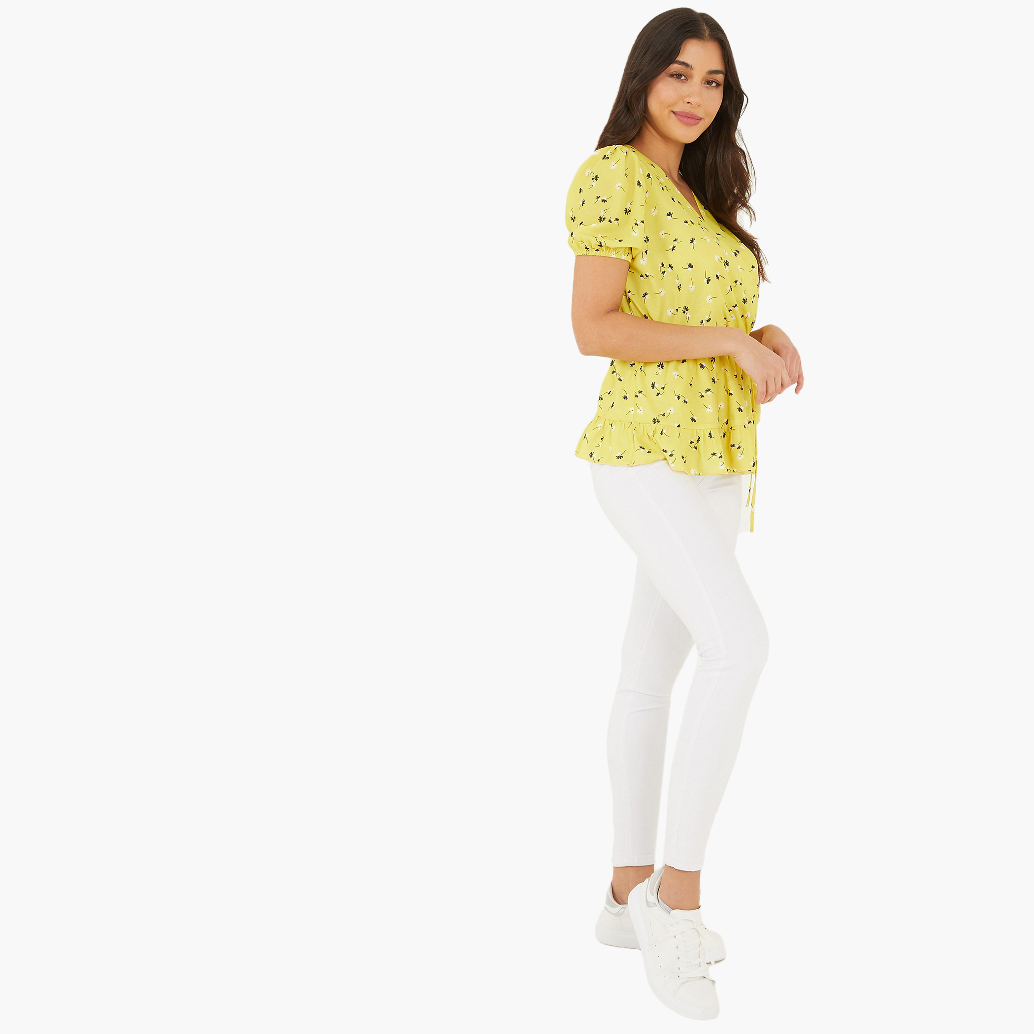 كويز الأصفر قمم-women-clothing-shirtsandblouses-blouses-image-2