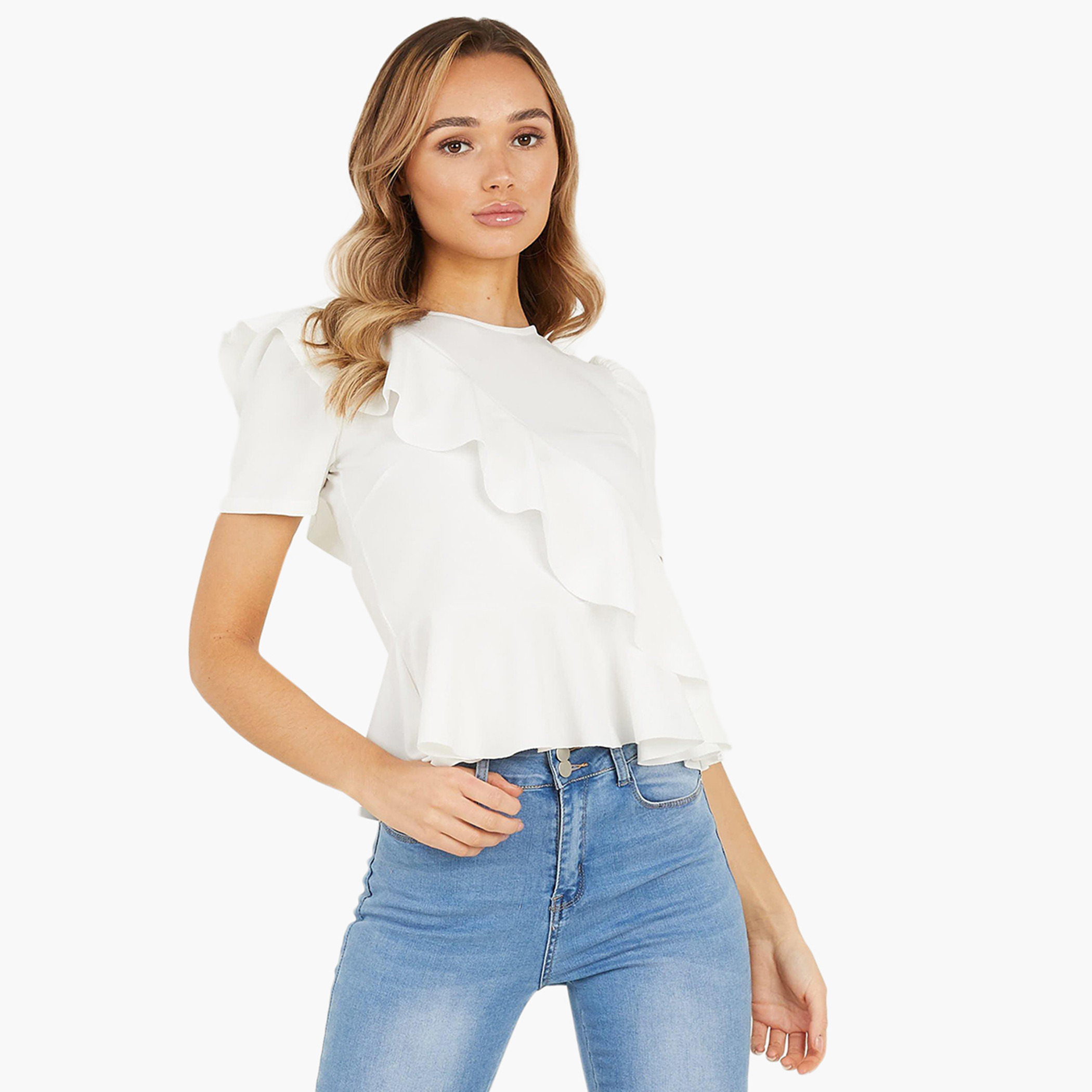 كويز أبيض قميص-women-clothing-shirtsandblouses-blouses-image-1