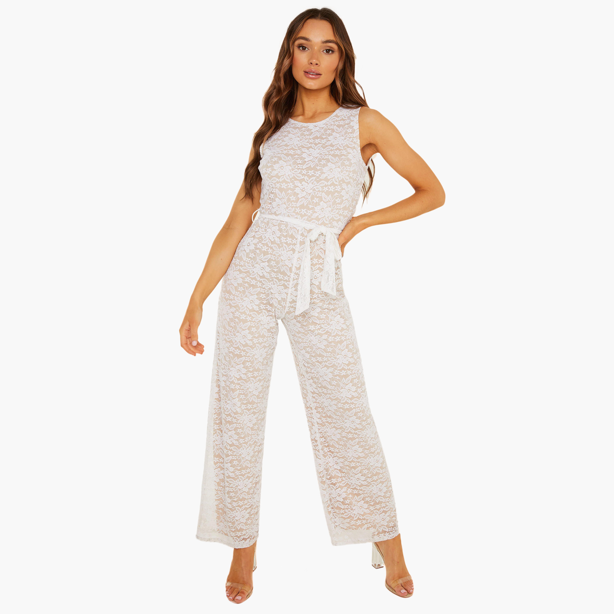 كويز أبيض جمبسوت-women-clothing-dresses-image-1