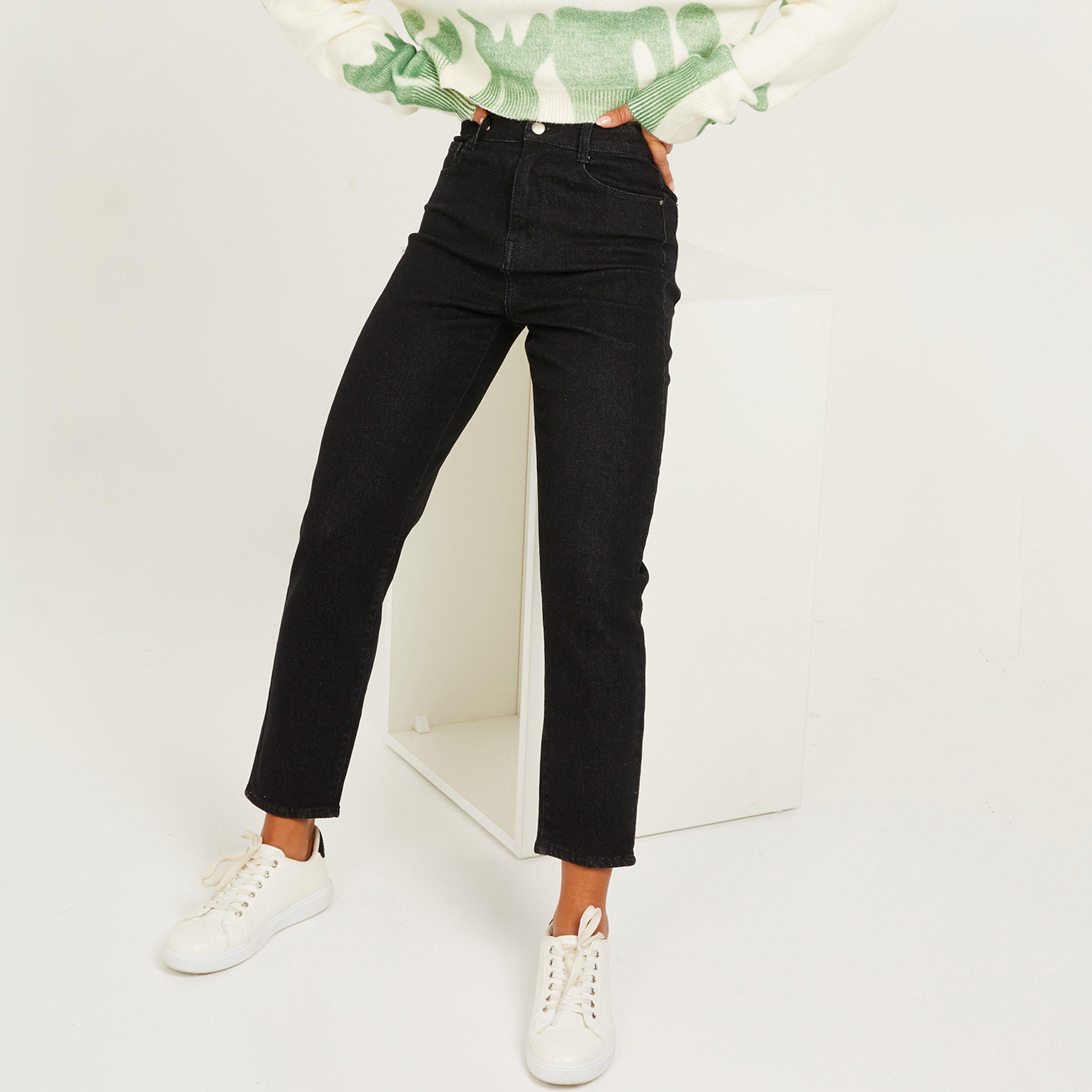 كويز أسود جينز-women-clothing-bottoms-jeans-image-4