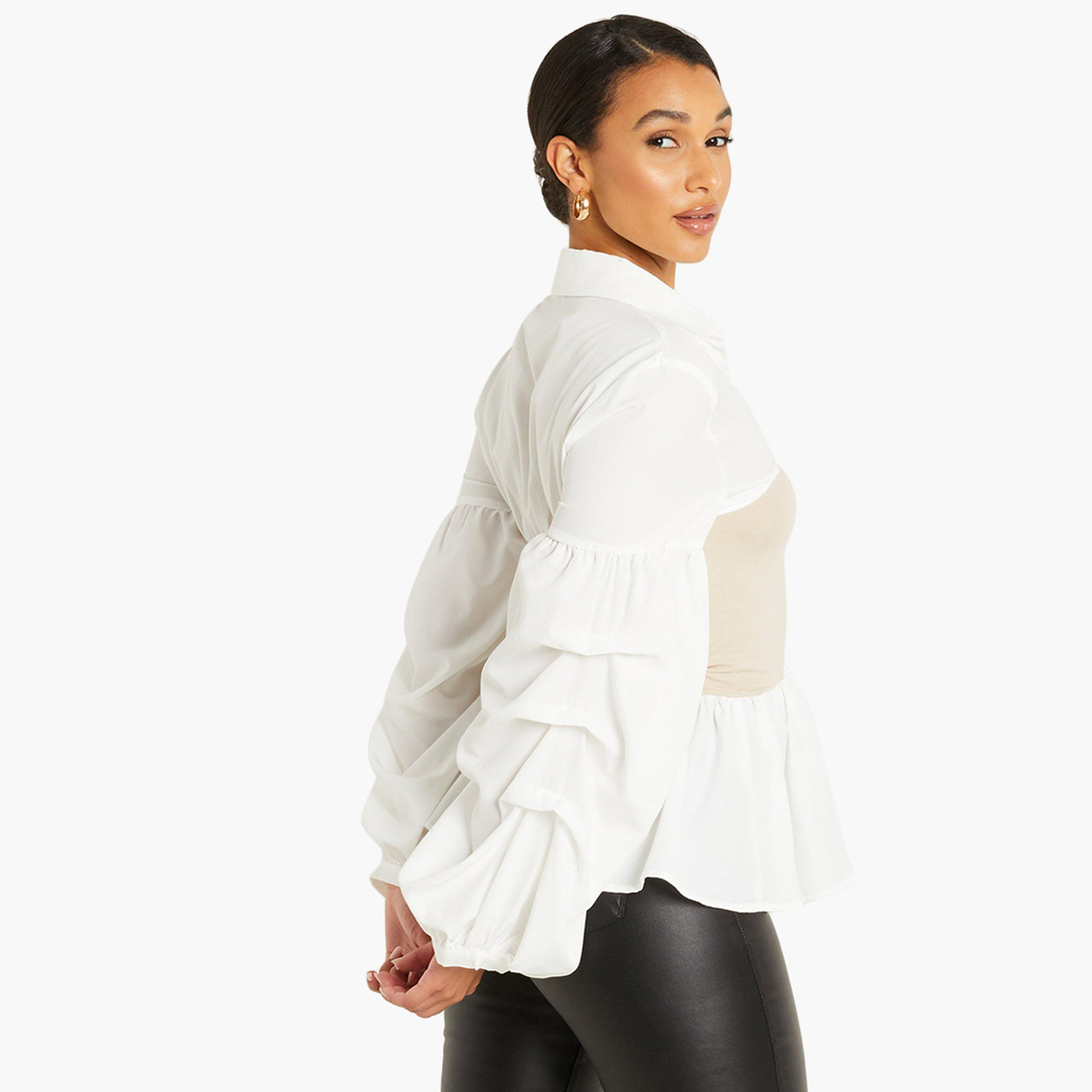 كويز أبيض قميص-women-clothing-shirtsandblouses-blouses-image-2