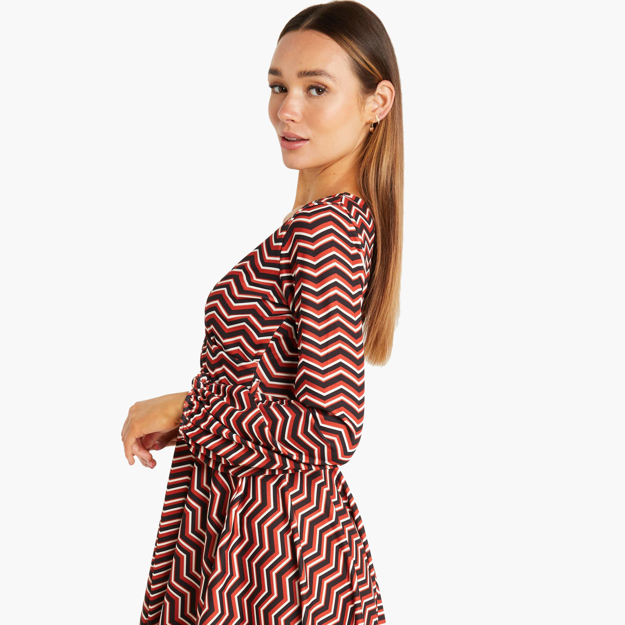 كويز متعدد الألوان متوسط الطول فستان-women-clothing-dresses-image-3