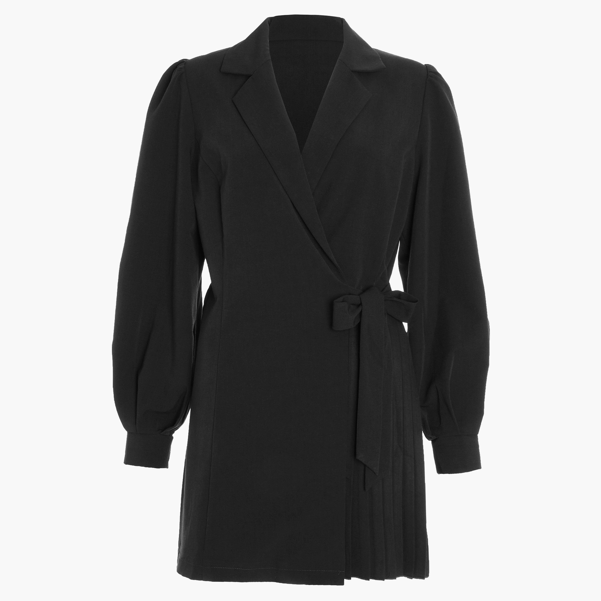 كويز أسود قصير فستان-women-clothing-dresses-image-4
