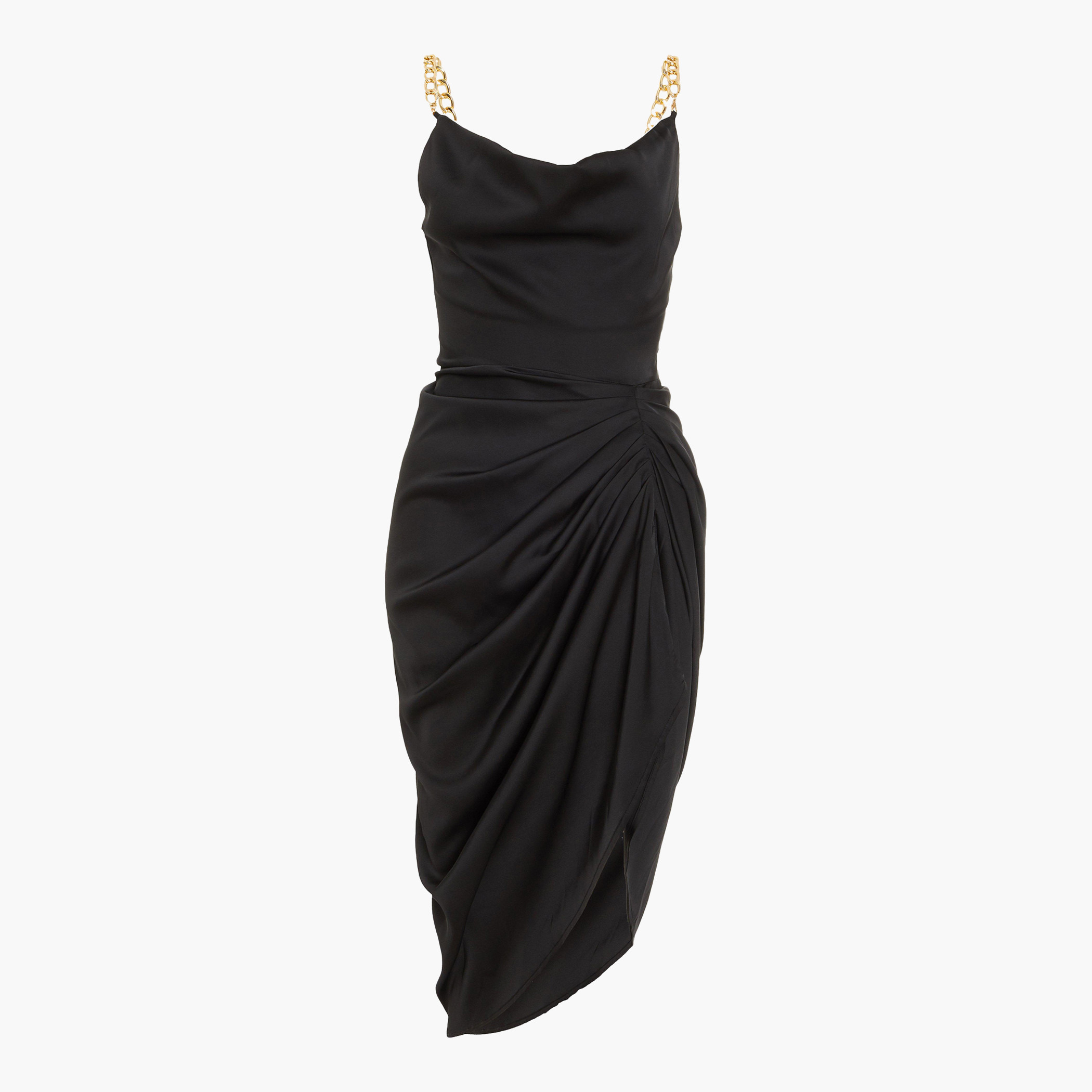 كويز أسود متوسط الطول فستان-women-clothing-dresses-image-4