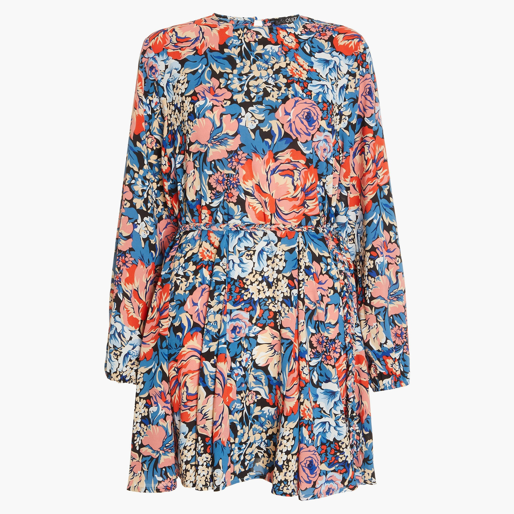 كويز متعدد الألوان قصير فستان-women-clothing-dresses-image-4