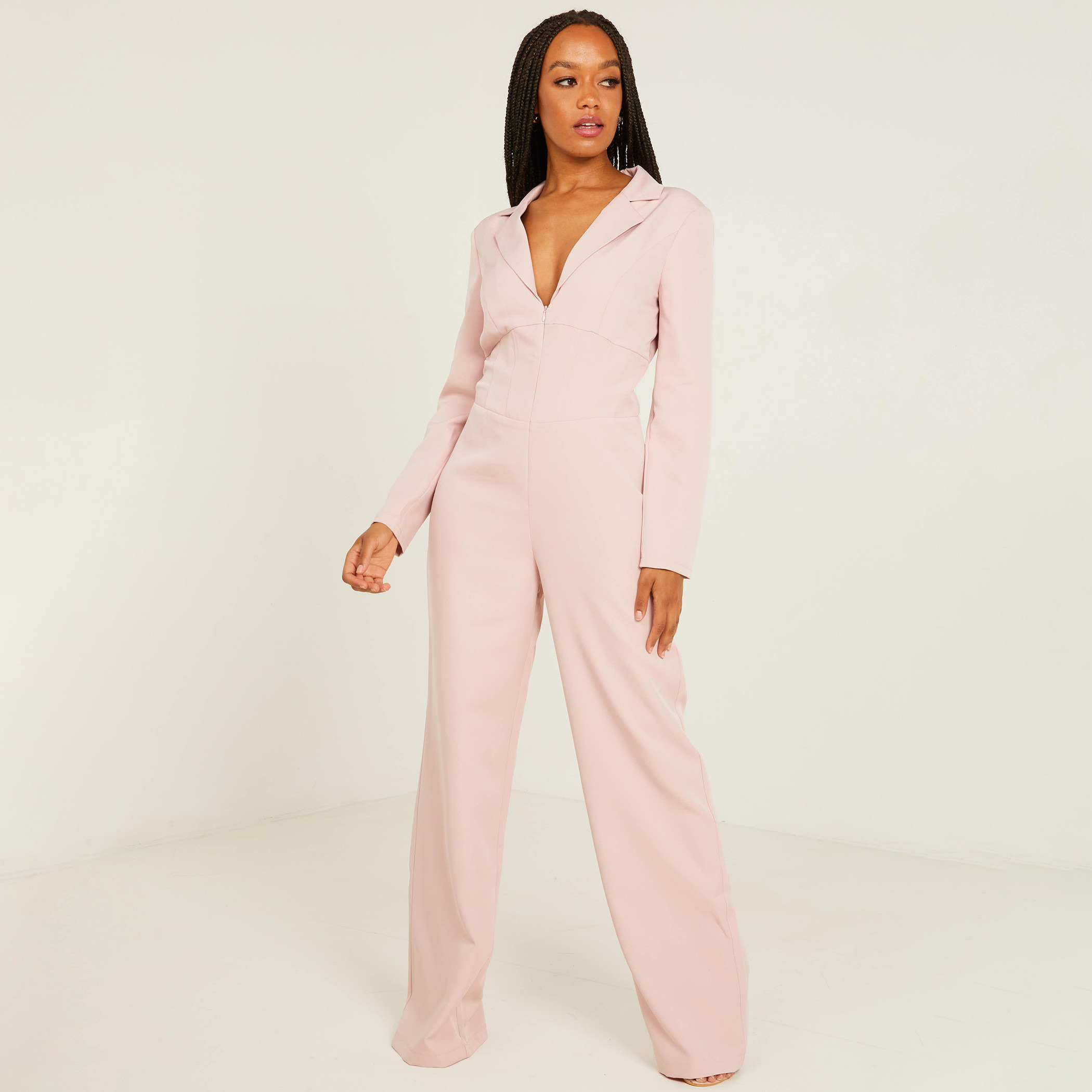 كويز لون القرنفل جمبسوت-women-clothing-jumpsuits-image-1