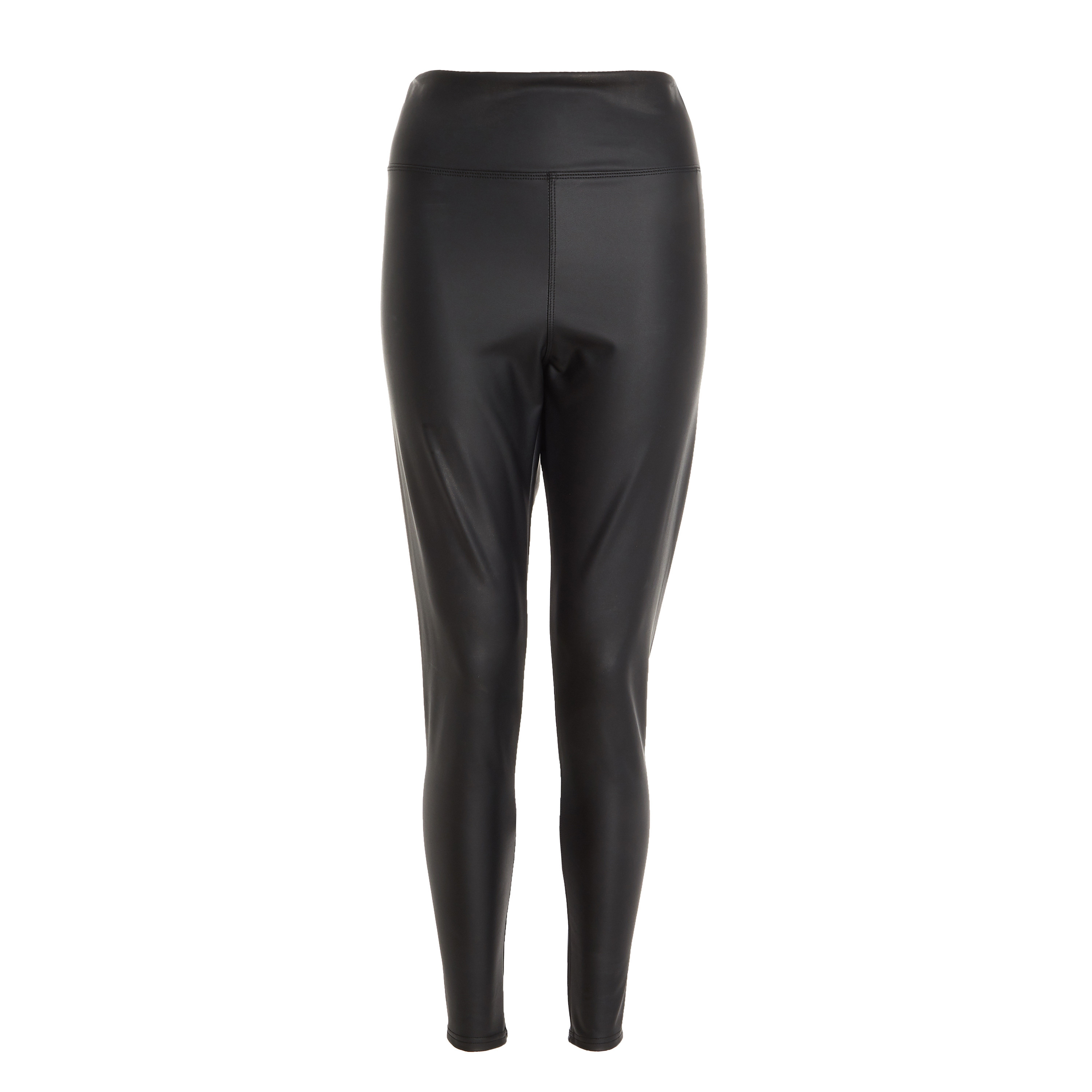 Quiz Plain High-Rise Leggings-women-clothing-bottoms-leggings-image-4