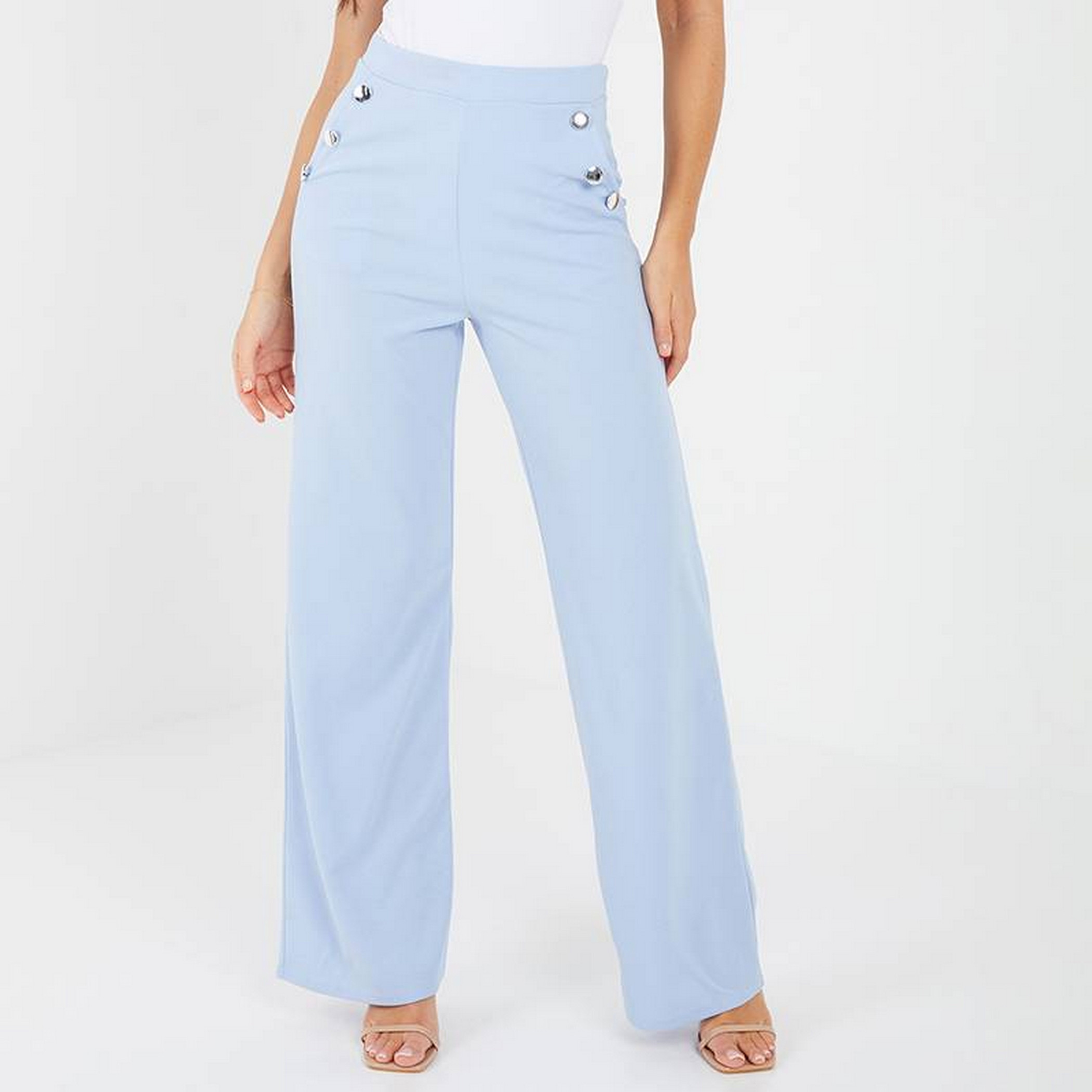 كويز أزرق بالازو -women-clothing-bottoms-trousers-image-1