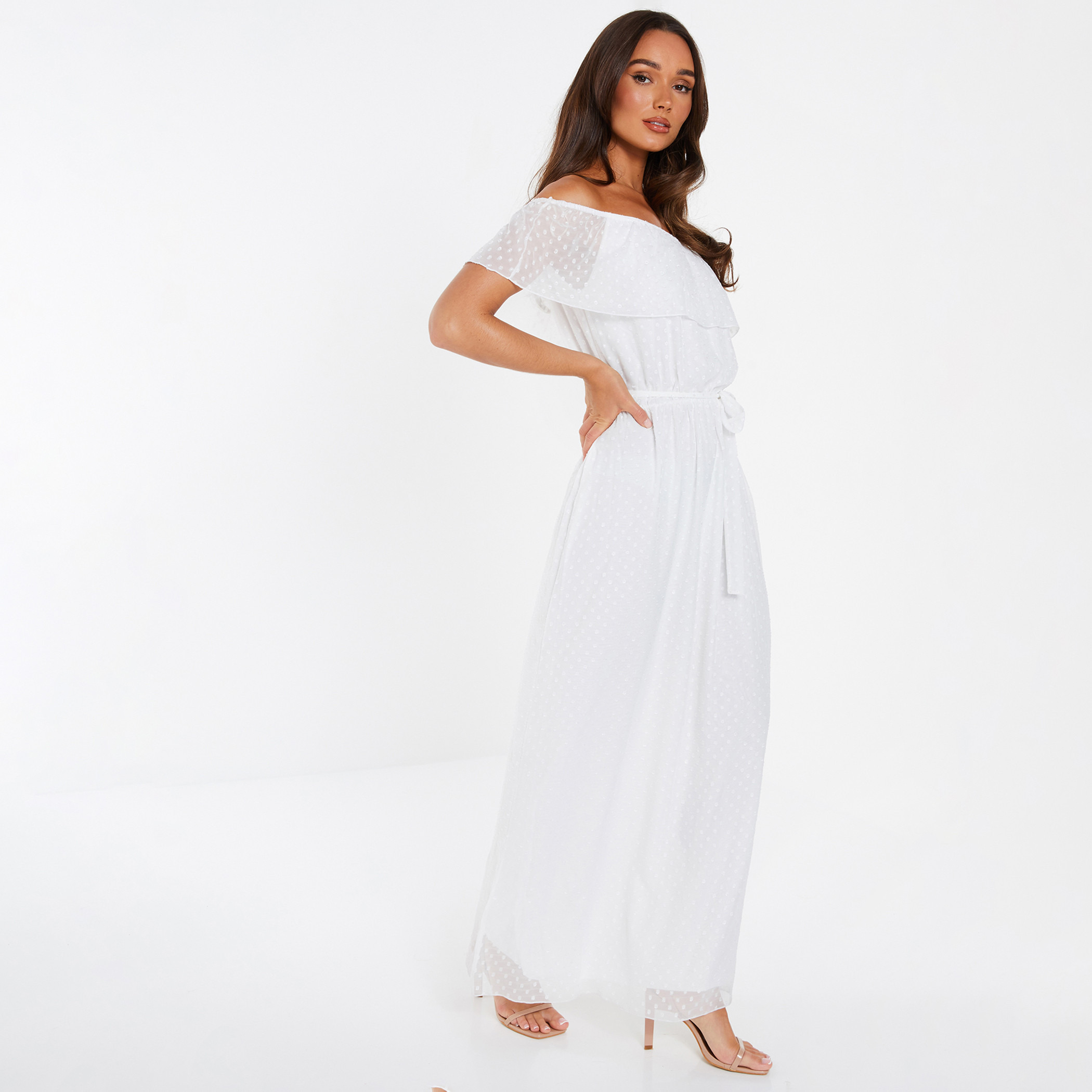 كويز أبيض طويل فستان-women-clothing-dresses-image-3