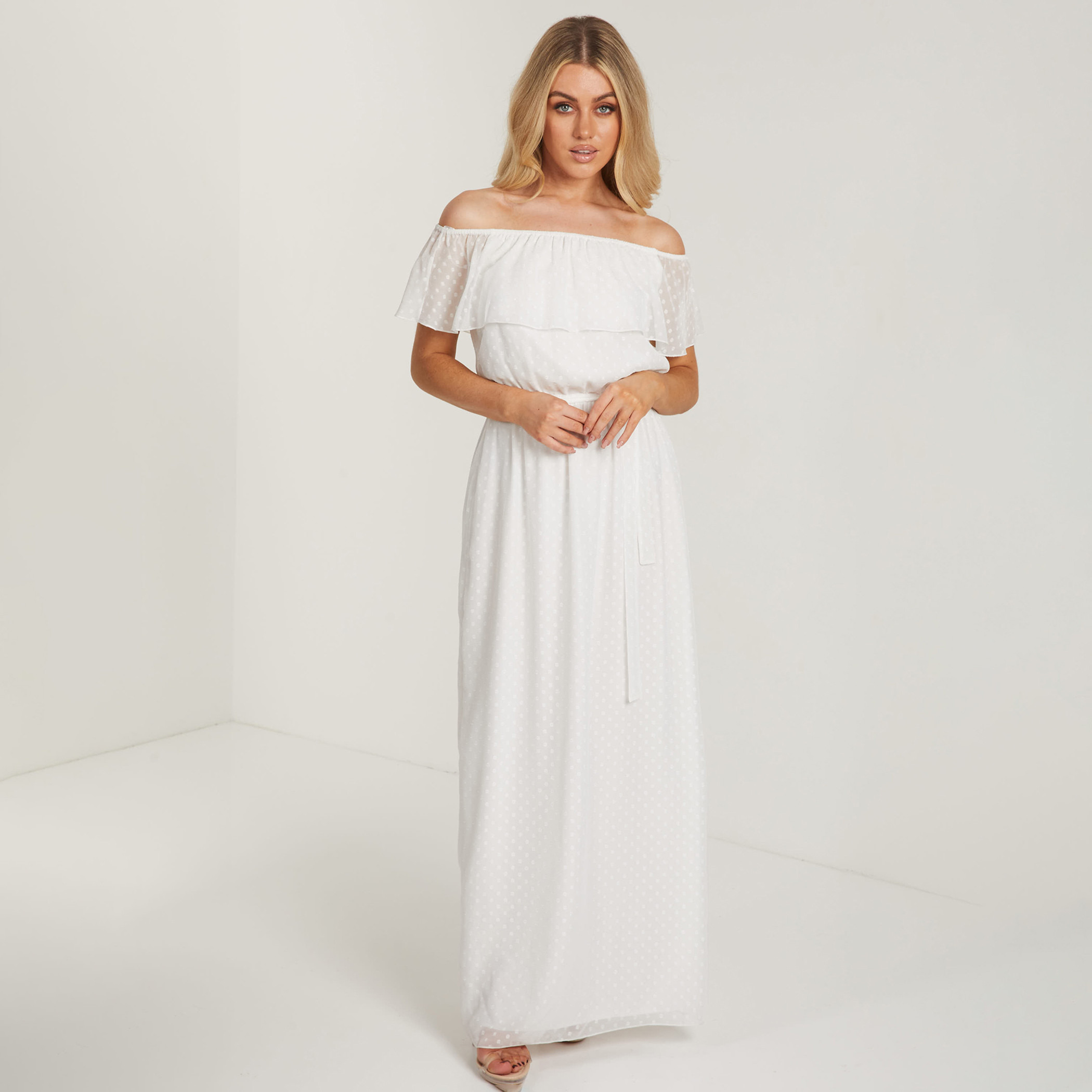 كويز أبيض طويل فستان-women-clothing-dresses-image-5