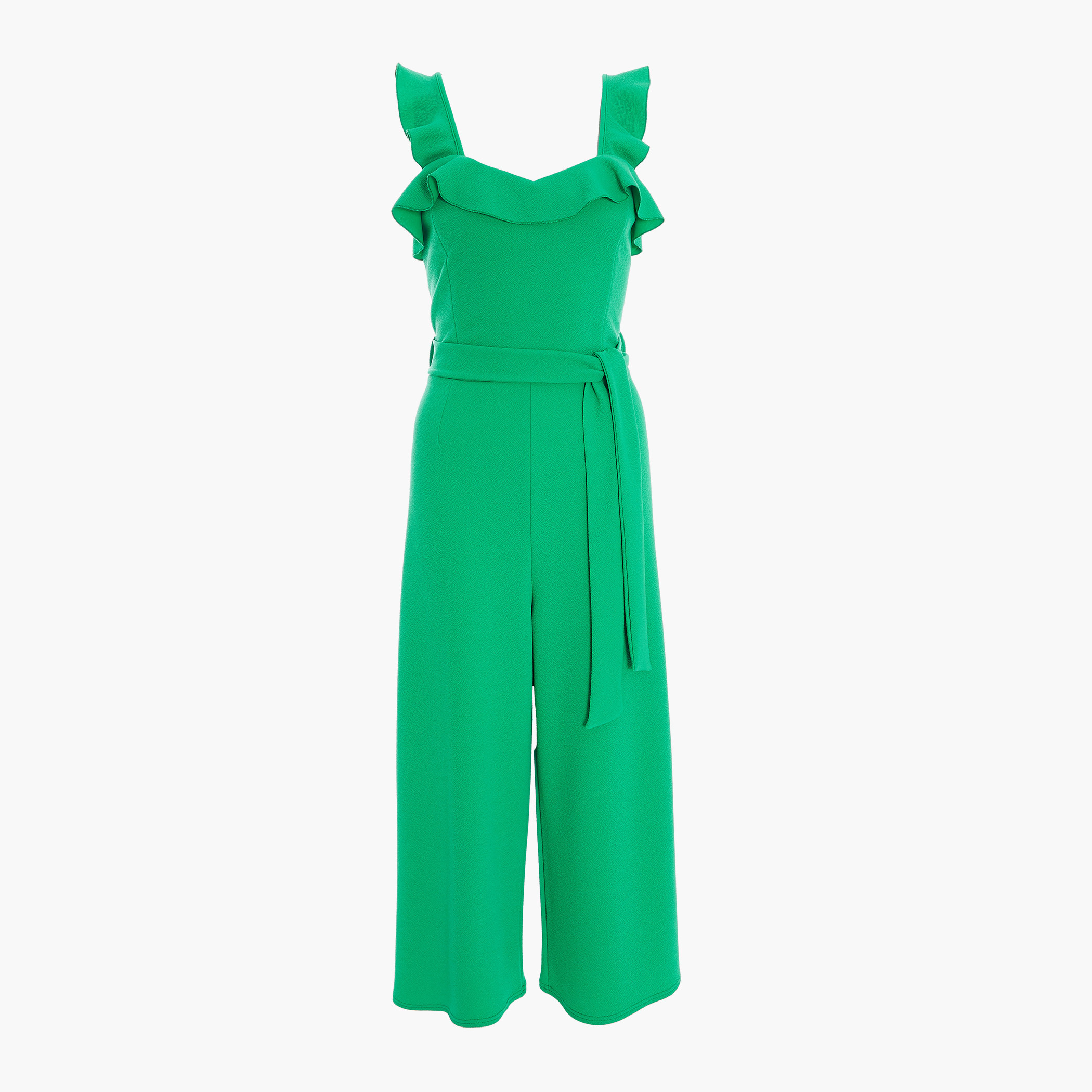 Quiz Women Green Solid Shoulder Strap Tie Belt Jumpsuit-women-clothing-jumpsuits-image-4