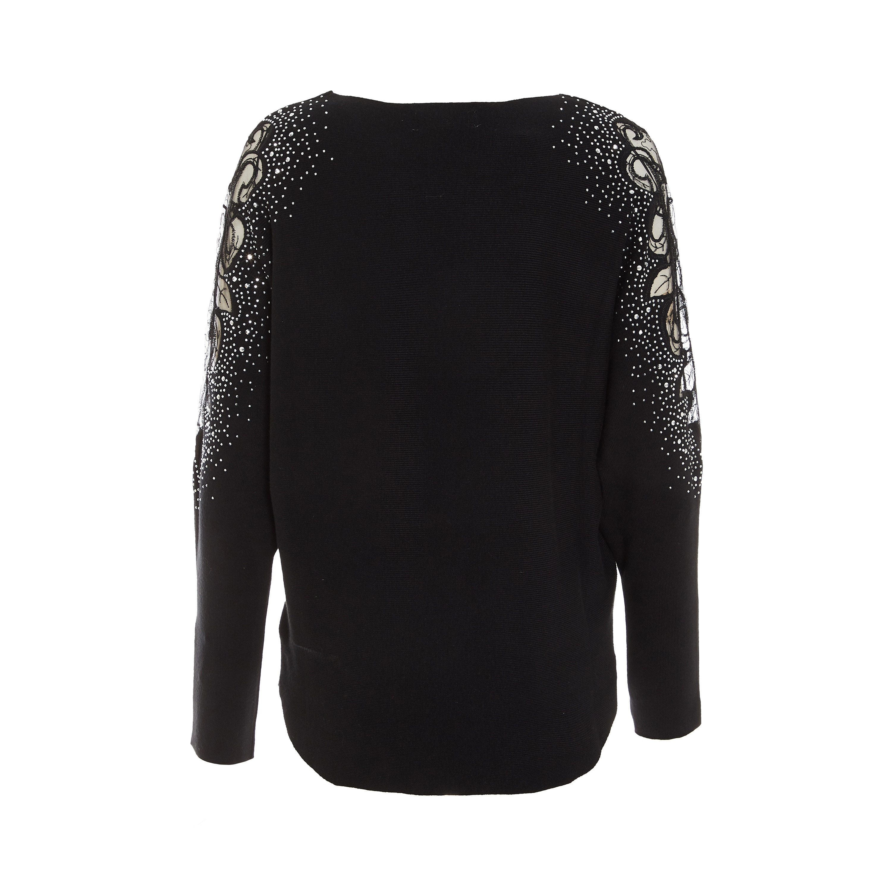 كويز - أفرول بياقة مستديرة وأكمام طويلة - مزين-women-clothing-cardigansandjumpers-jumpers-image-1