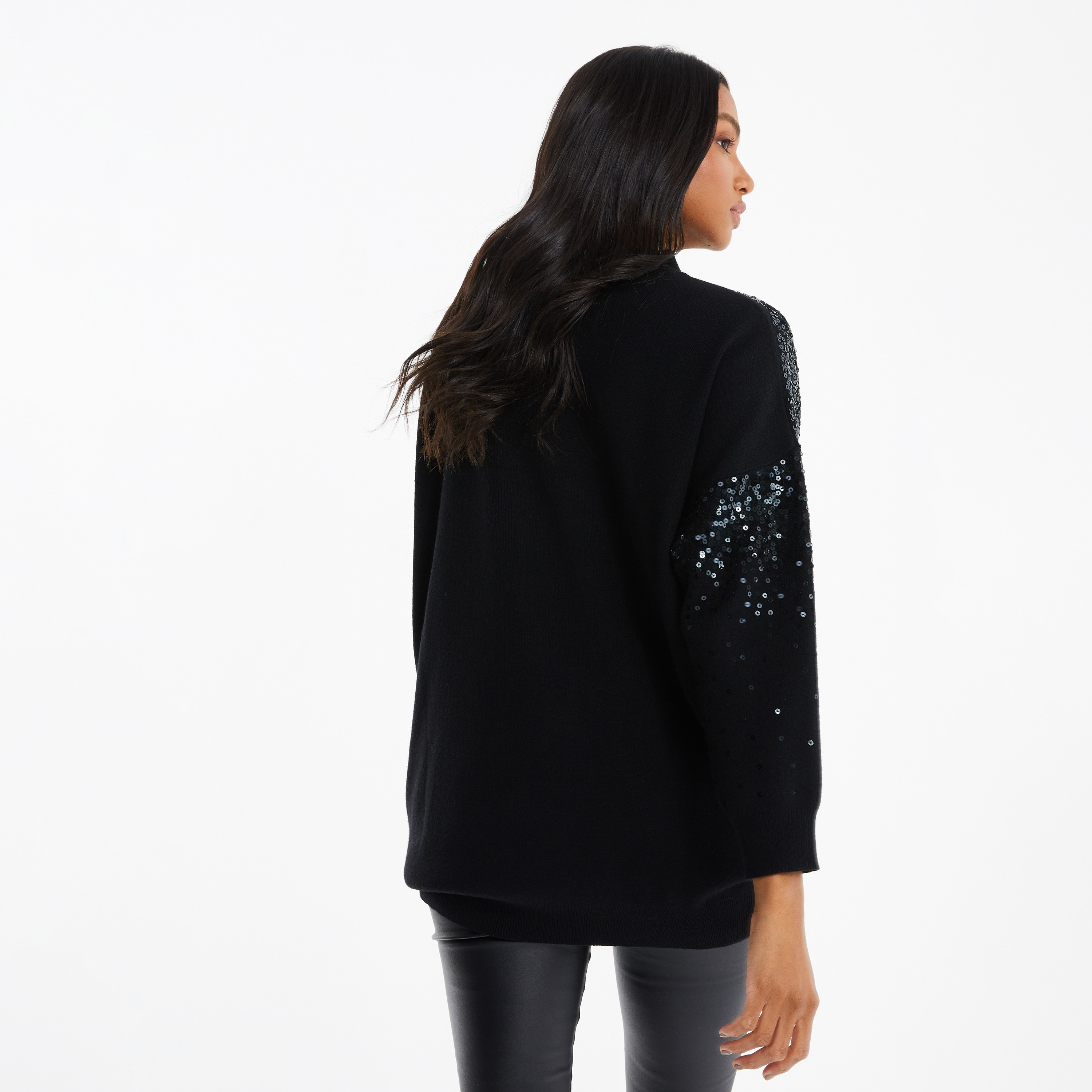 كويز - أفرول بياقة مستديرة وأكمام طويلة - مزين-women-clothing-cardigansandjumpers-jumpers-image-4