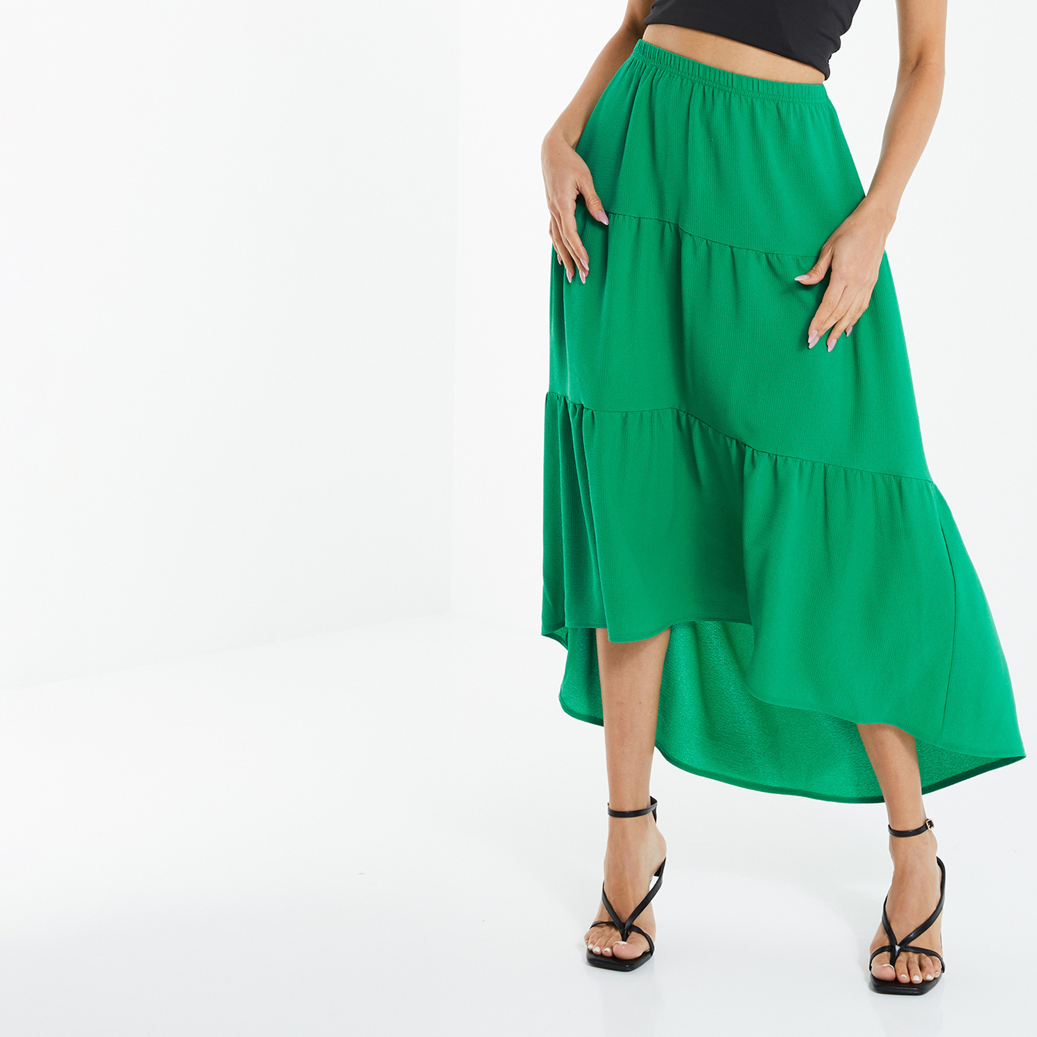 Green maxi skirt on sale quiz