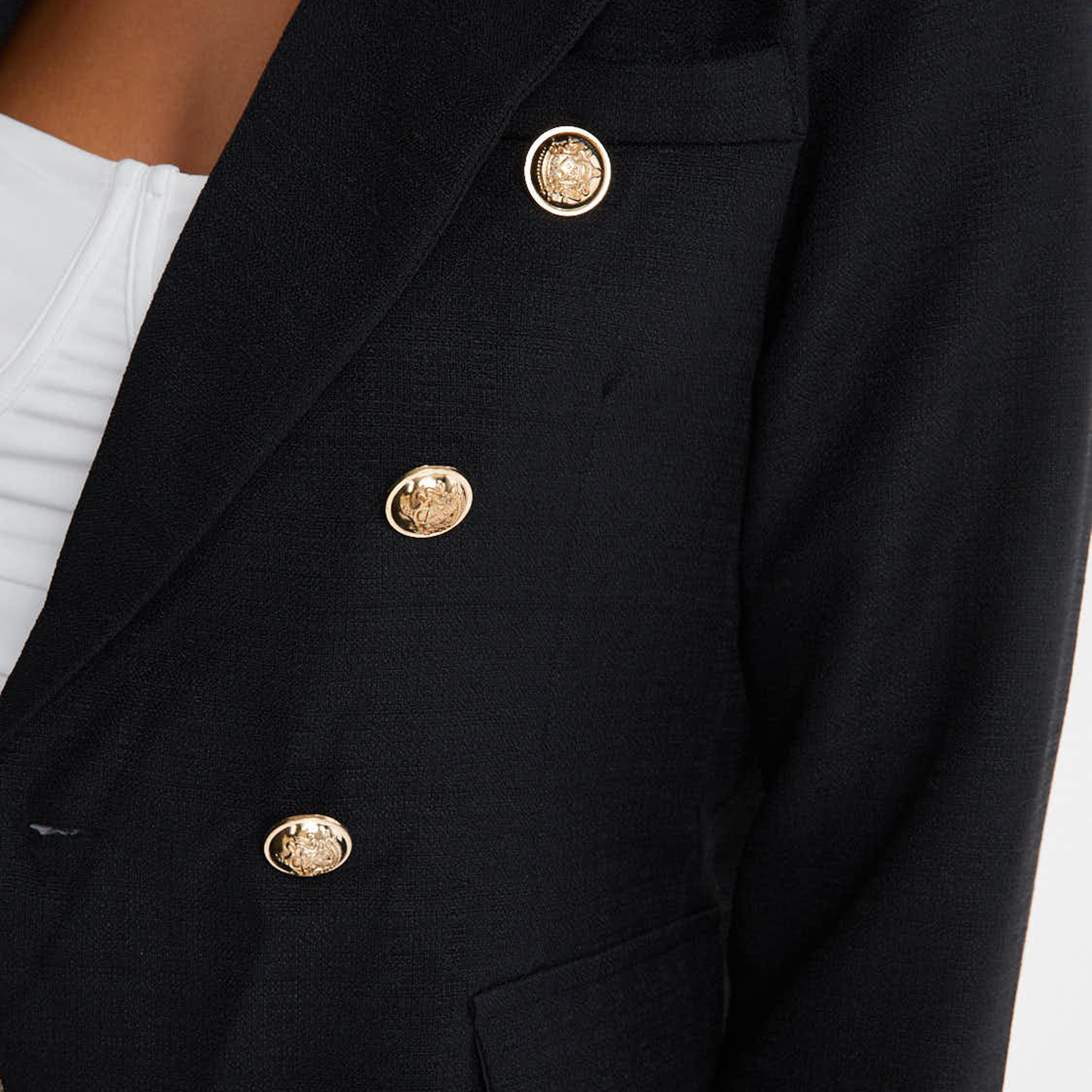 Quiz Plain Blazer with Flap Pockets-women-clothing-coatsandjackets-blazers-image-3