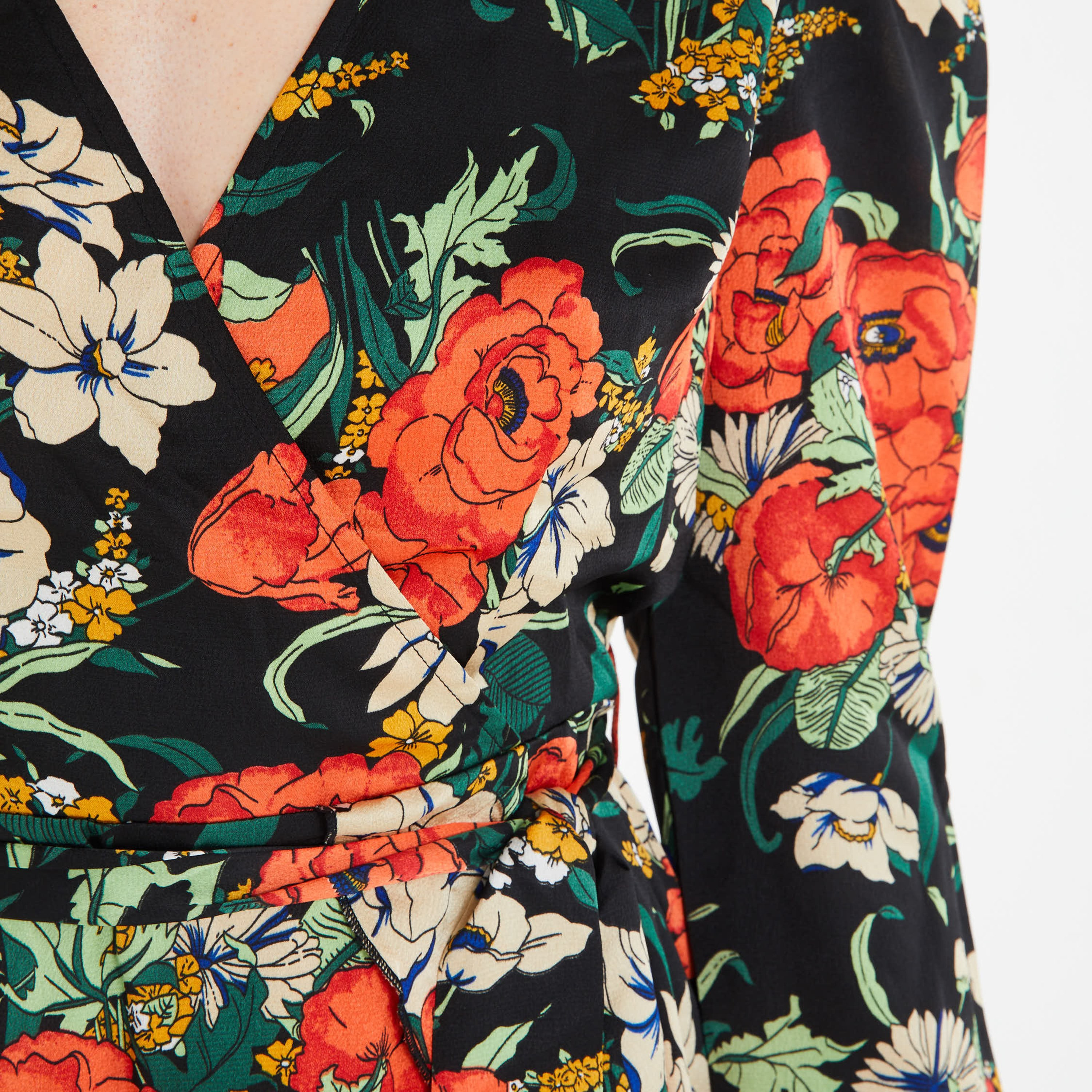 Quiz Floral V-Neck Wrap Midi Dress-women-clothing-dresses-image-3