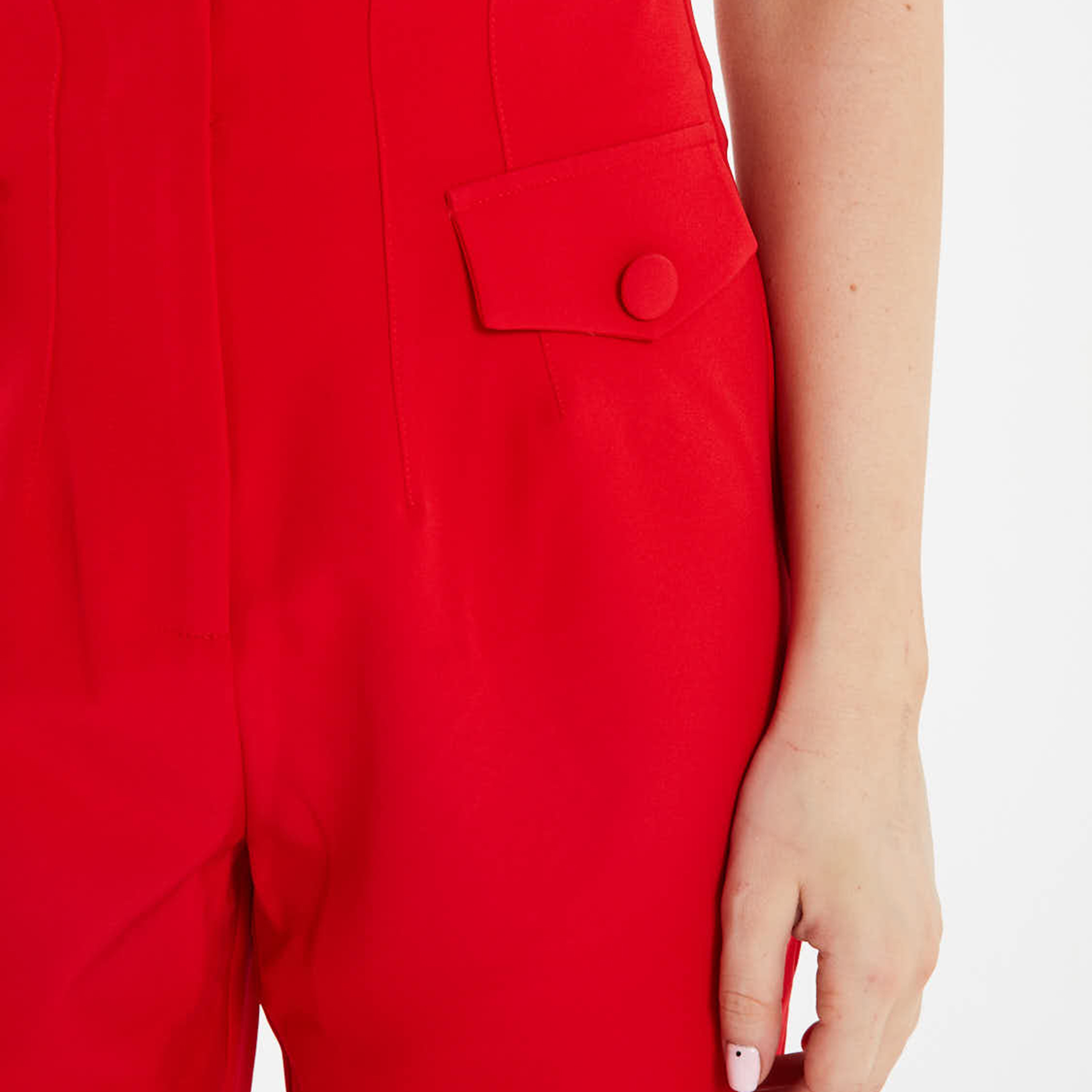 Quiz Plain High Waist Trousers-women-clothing-trousers-image-3