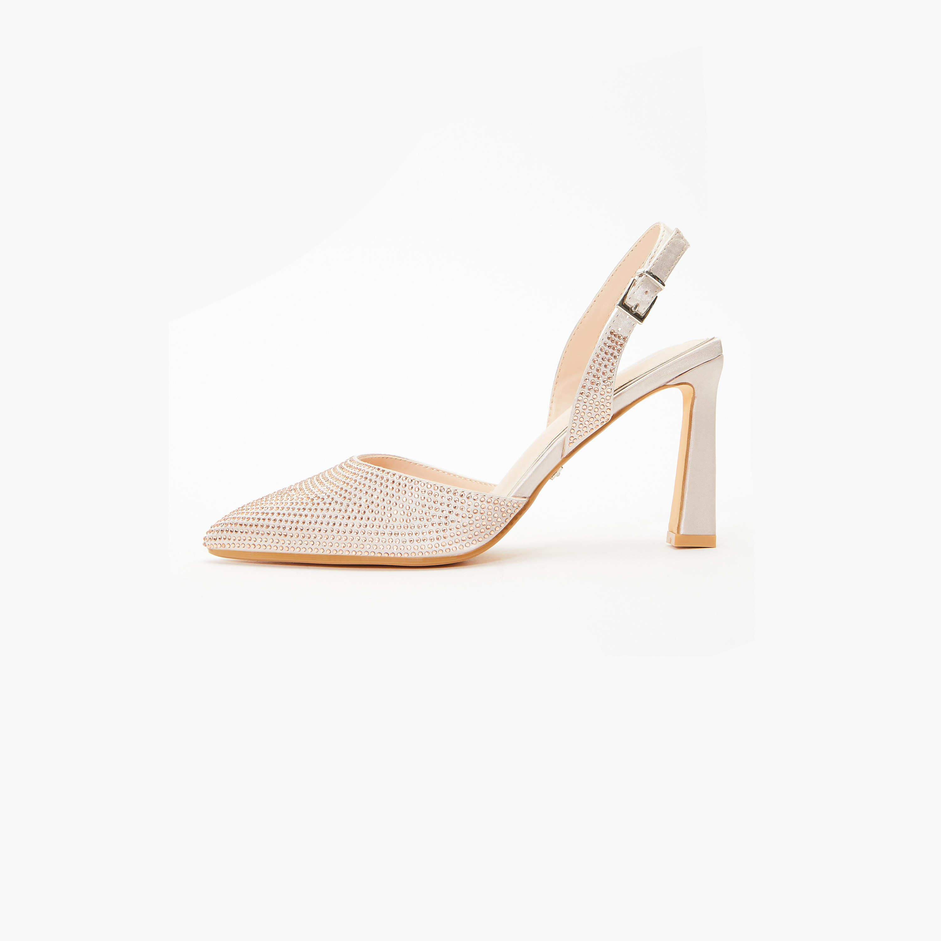 كويز- صندل نسائي بكعب قصير وحزام بإبزيم | 00100035610-women-shoes-heels-image-5