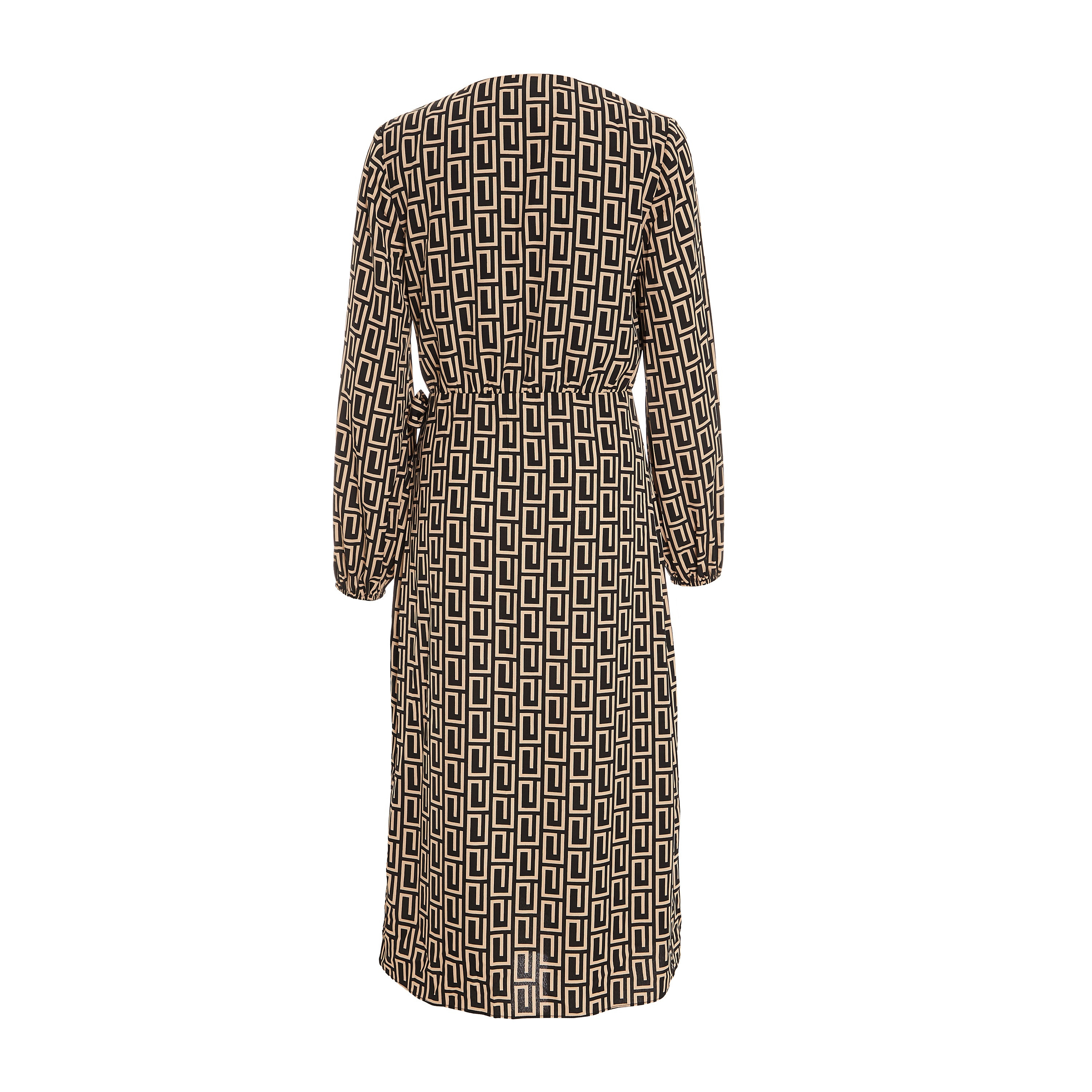 Quiz Geometric V-Neck Wrap Midi Dress-women-clothing-dresses-image-6