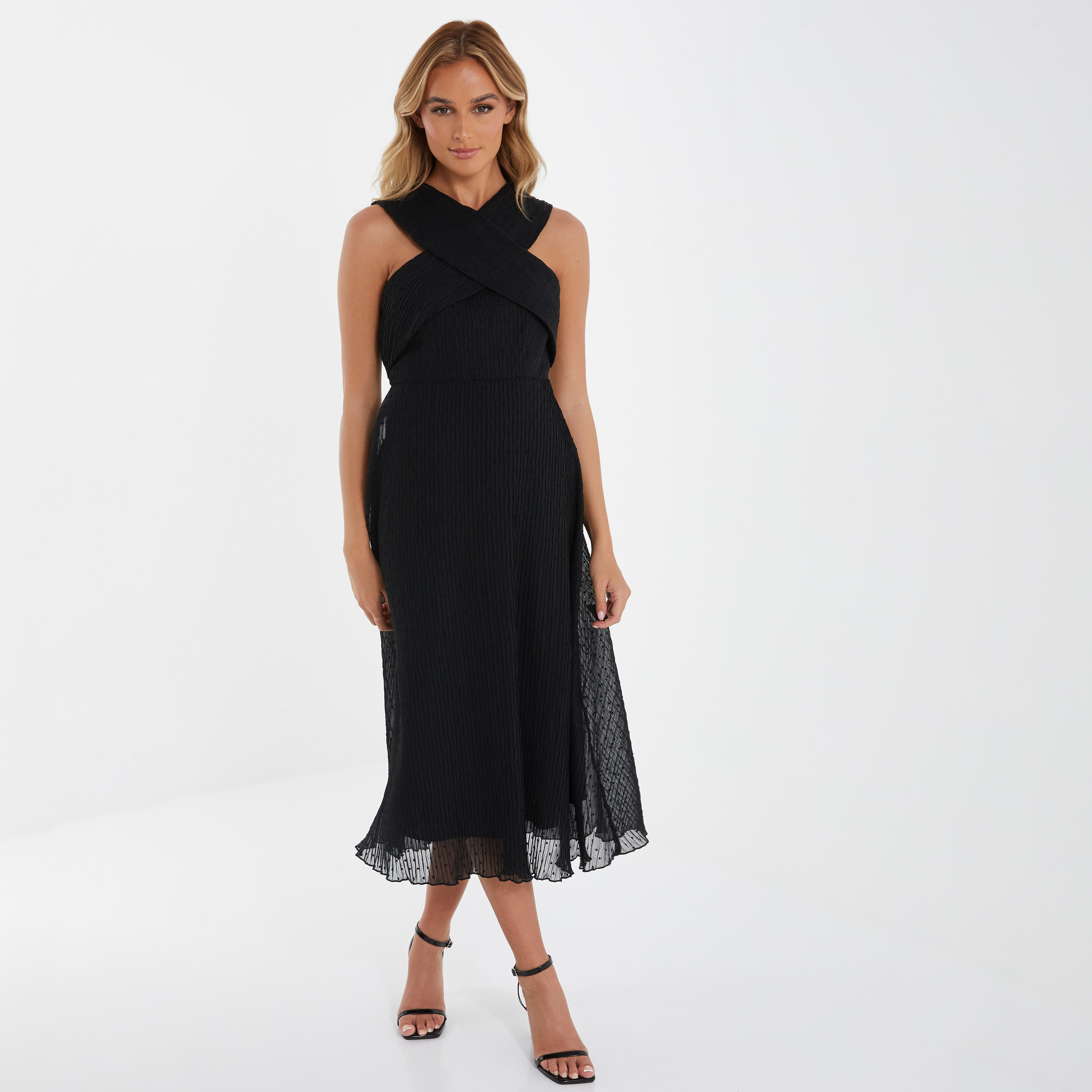 كويز - فتسان ماكسي بياقة تربط حول الرقبة-women-clothing-dresses-image-1
