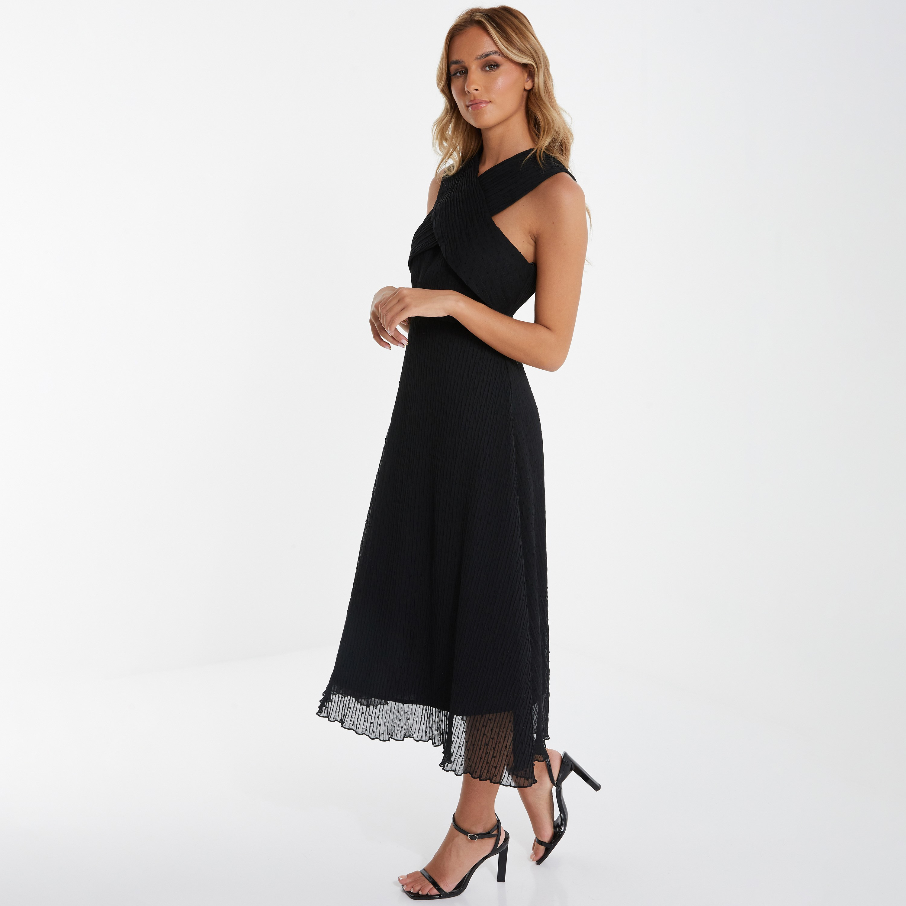 كويز - فتسان ماكسي بياقة تربط حول الرقبة-women-clothing-dresses-image-2