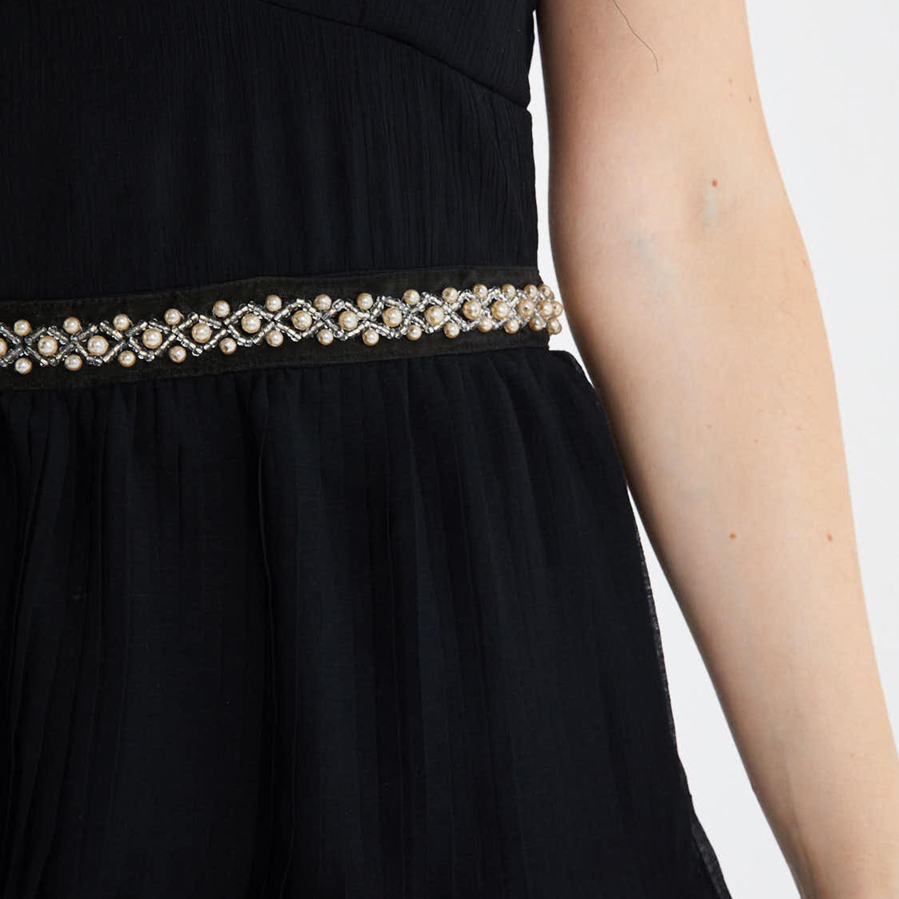 كويز - فستان بطول متوسط سادة بشيالات-women-clothing-dresses-image-3