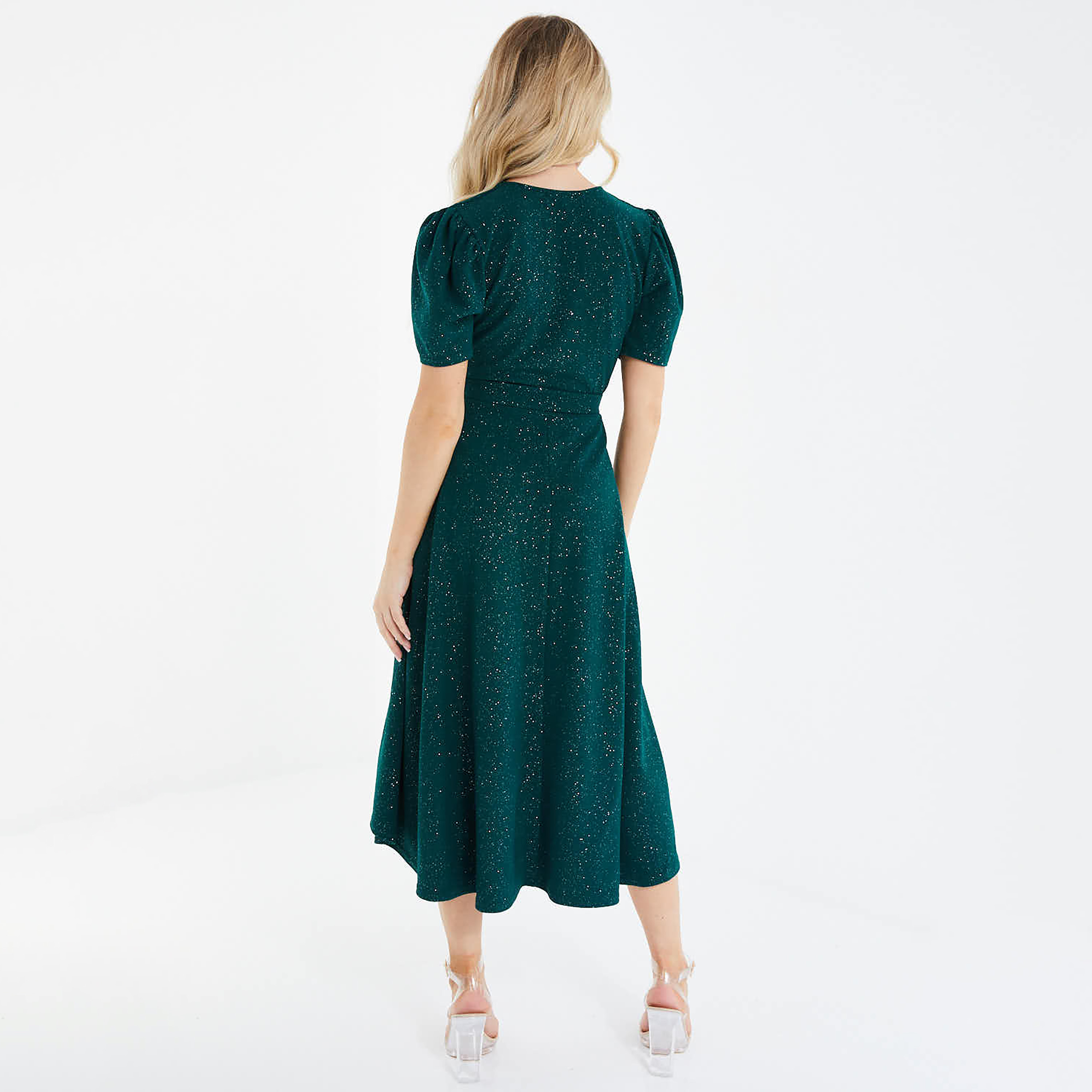 Quiz Glitter V-Neck Wrap Midi Dress-women-clothing-dresses-image-4