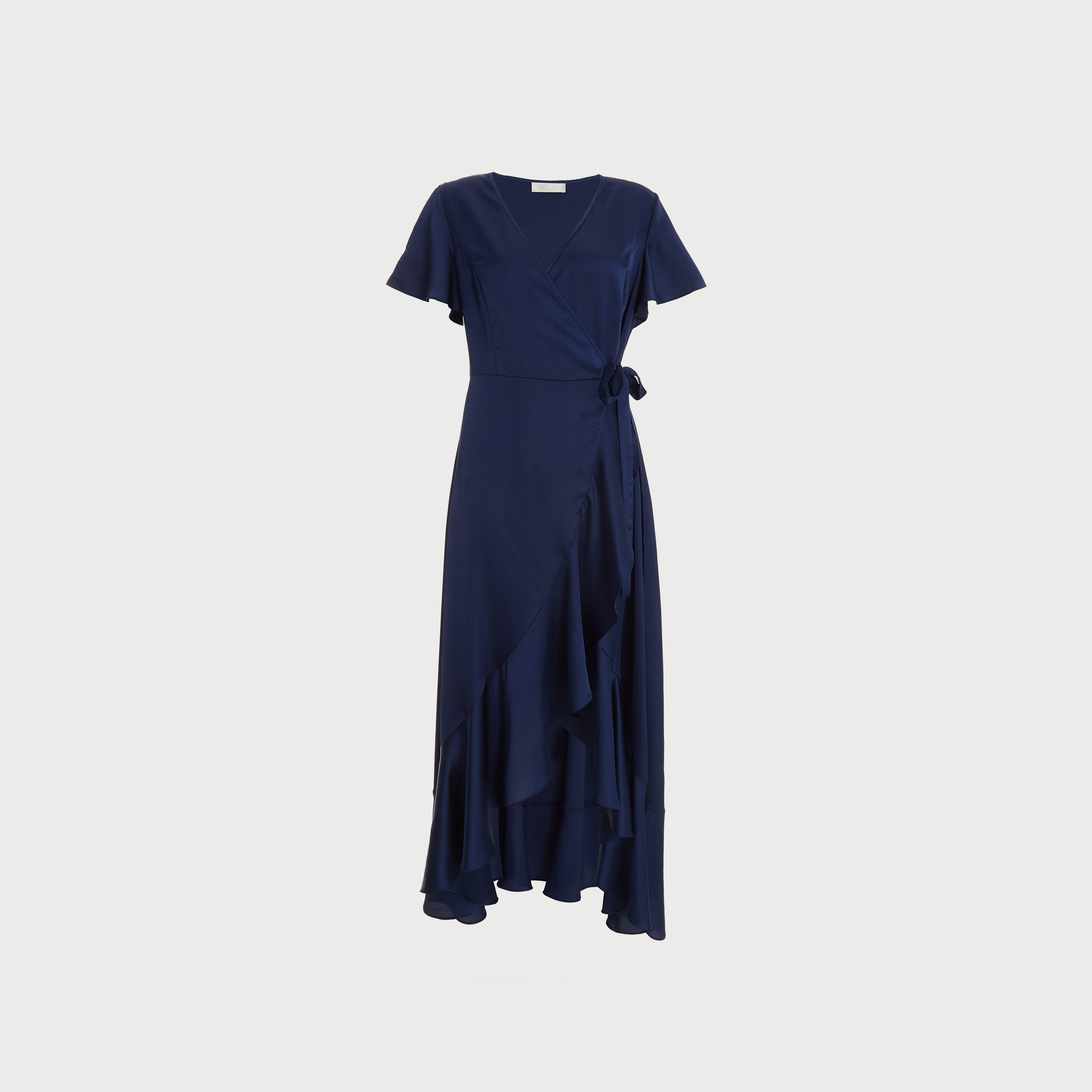 Quiz Plain V-Neck Wrap Maxi Dress-women-clothing-dresses-image-4