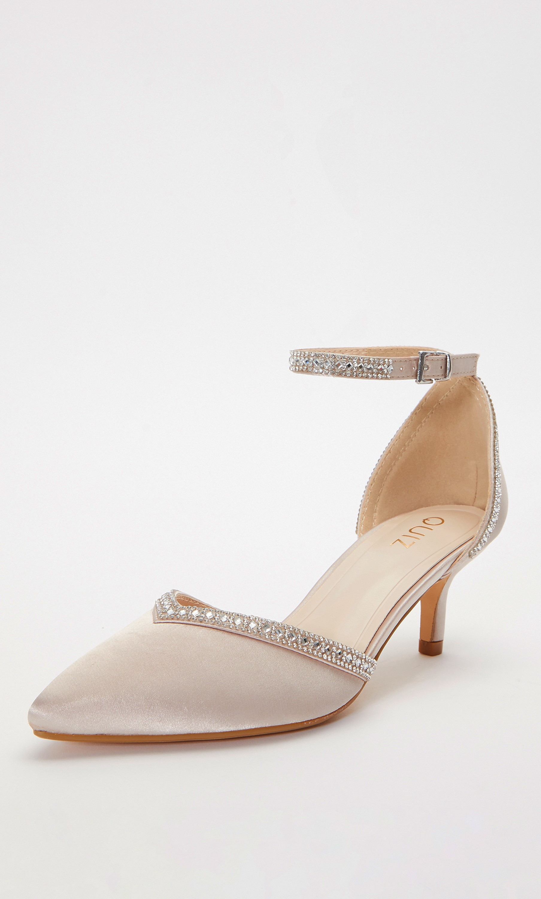 حذاء بكعب هريرة مدبب الإصبع للنساء ومع حزام الكاحل من قويز 100036723-women-shoes-heels-image-1