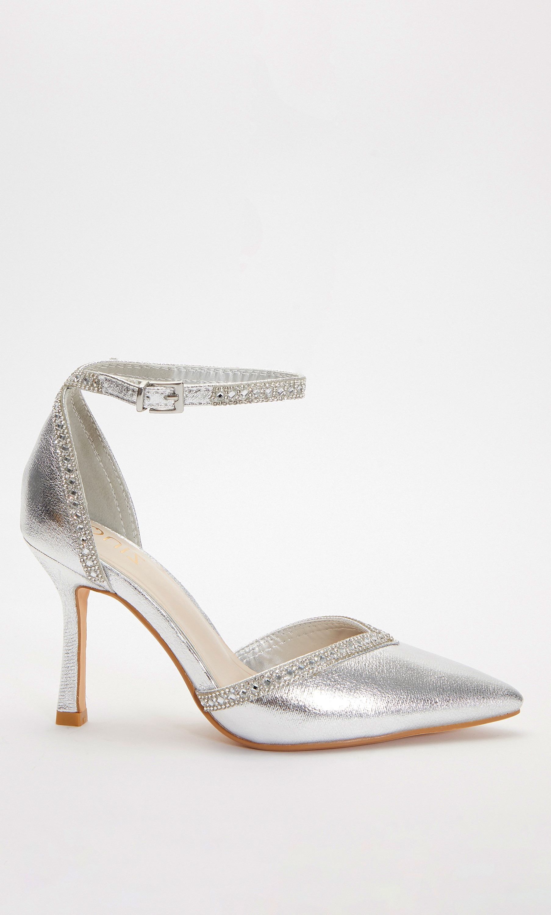 حذاء بكعب مدبب الإصبع للنساء مع حزام الكاحل من قويز 100036724-women-shoes-heels-image-2
