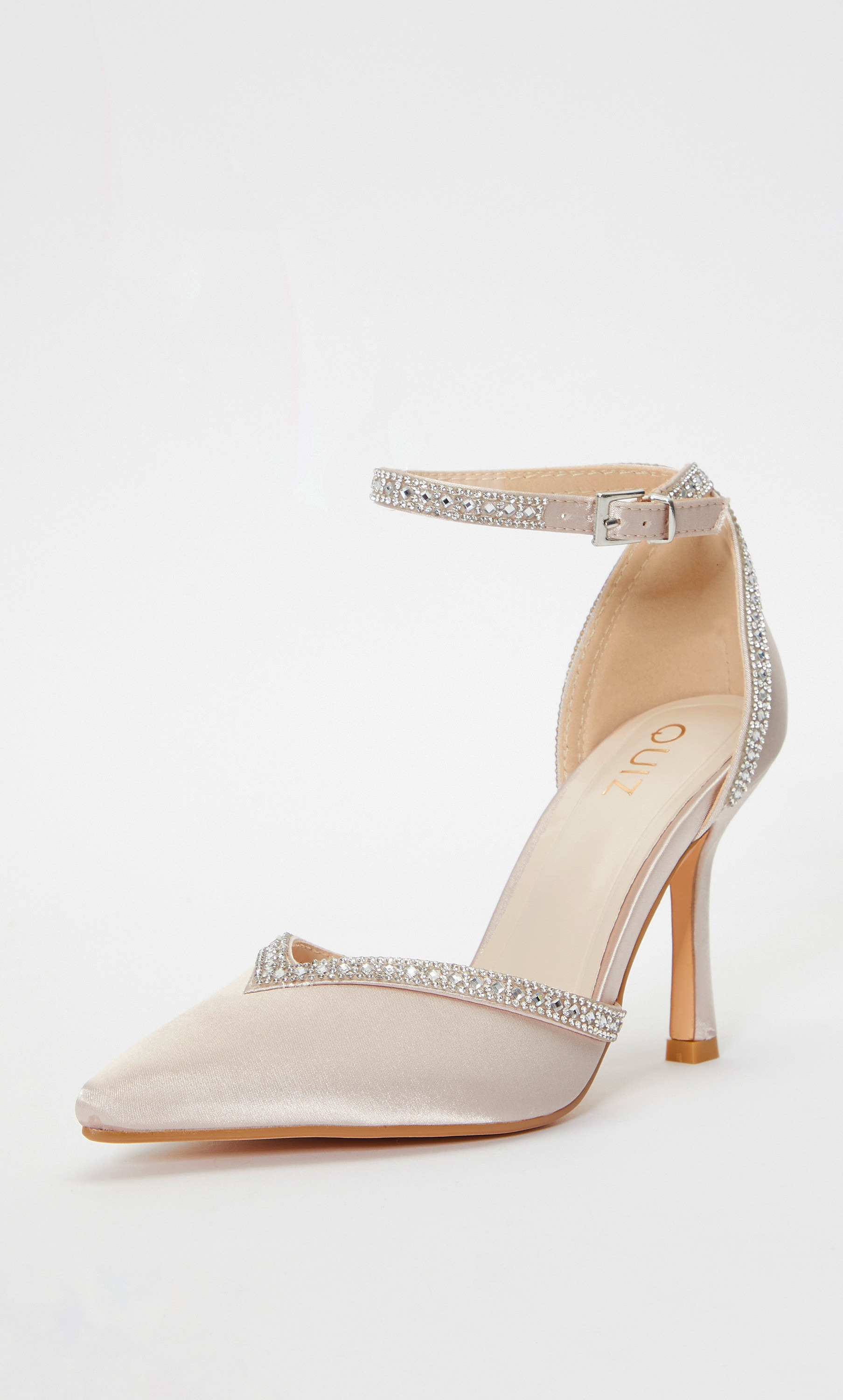 Quiz Women Pointed Toe Heels with Ankle Strap 00100036730-women-shoes-heels-image-1