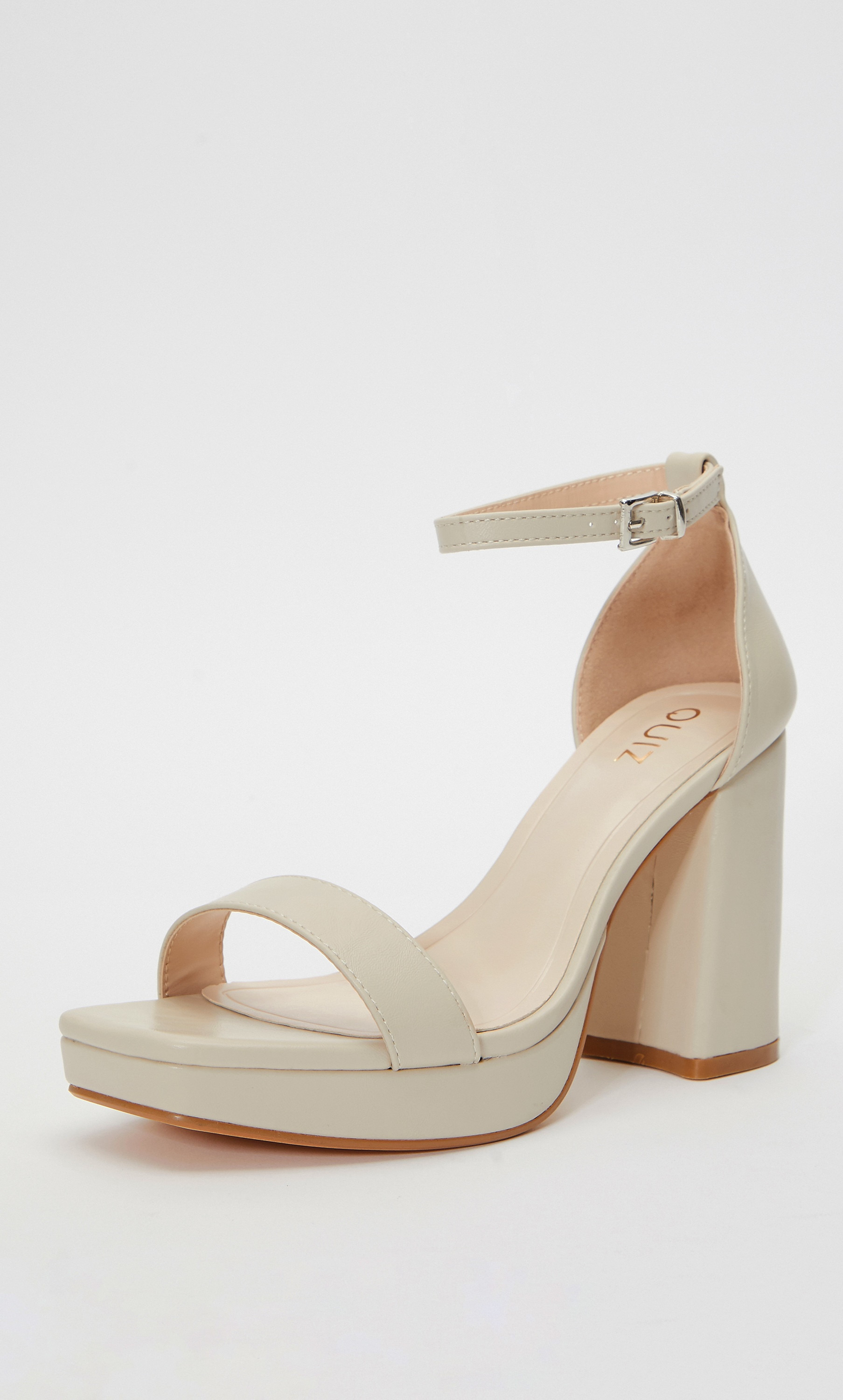صندل بكعب بلاتفورم للنساء مع حزام الكاحل من قويز 100036748-women-shoes-heels-image-1