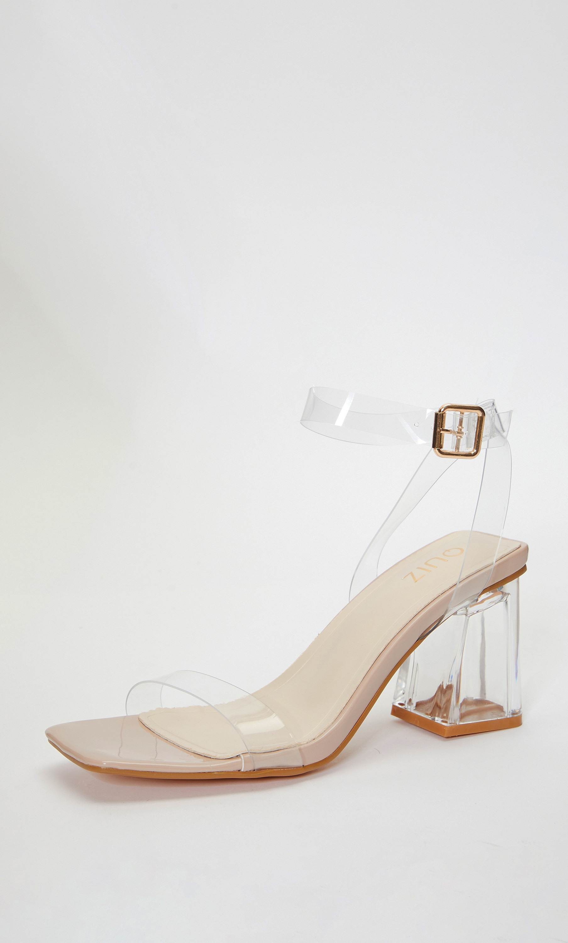 صندل بكعب عريض وحزام للكاحل للنساء من قويز 100036756-women-shoes-heels-image-1