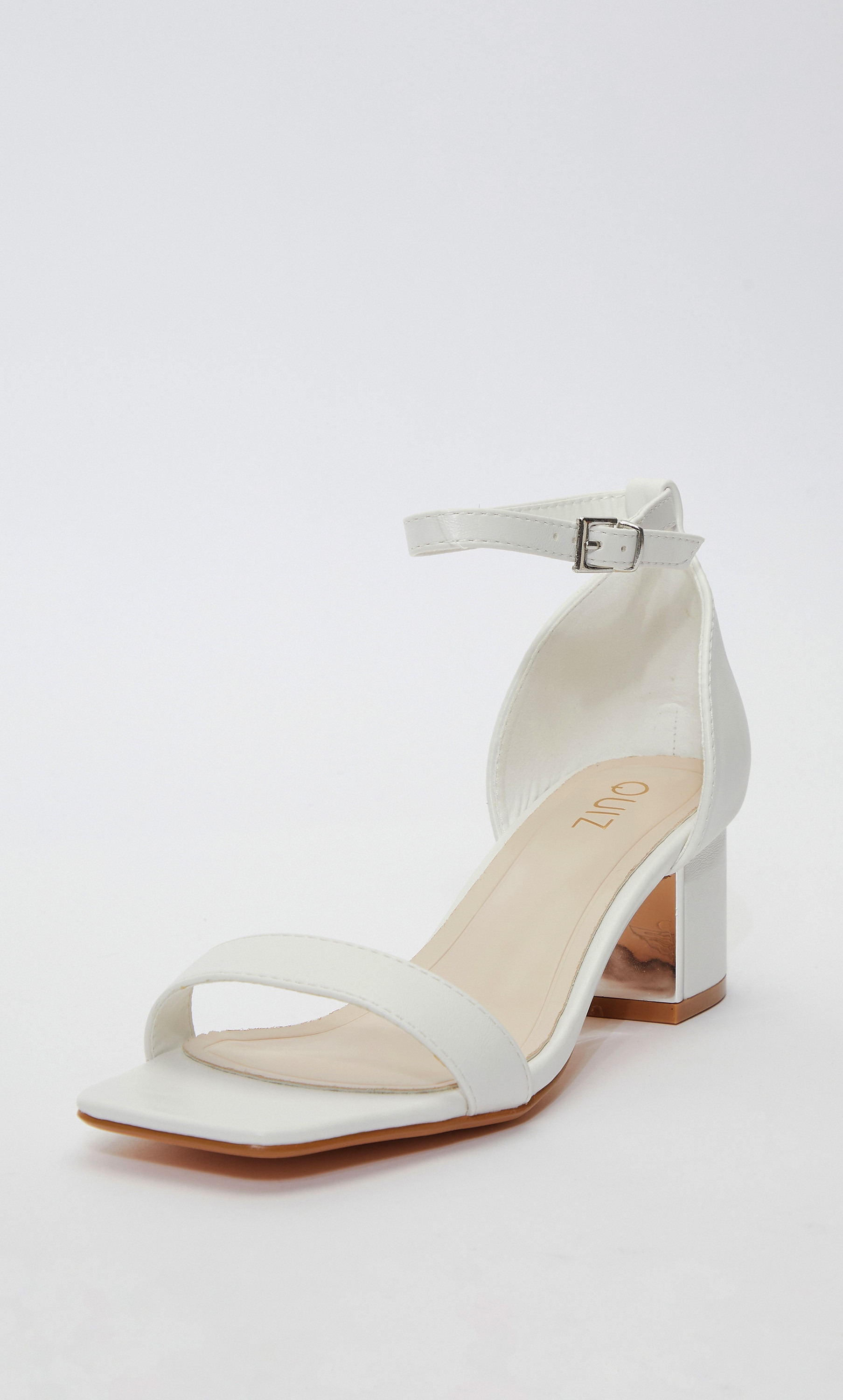 صندل بكعب عريض وحزام للكاحل للنساء من قويز 100036761-women-shoes-heels-image-1