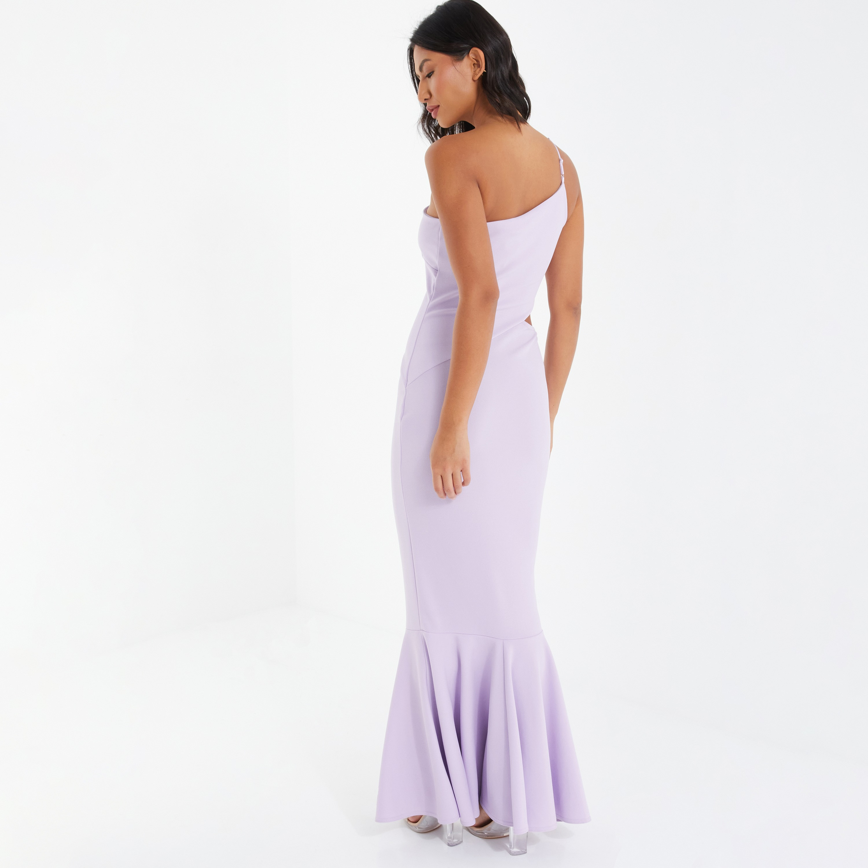 كويز - فستان ماكسي سادة بكتف واحد-women-clothing-dresses-image-3