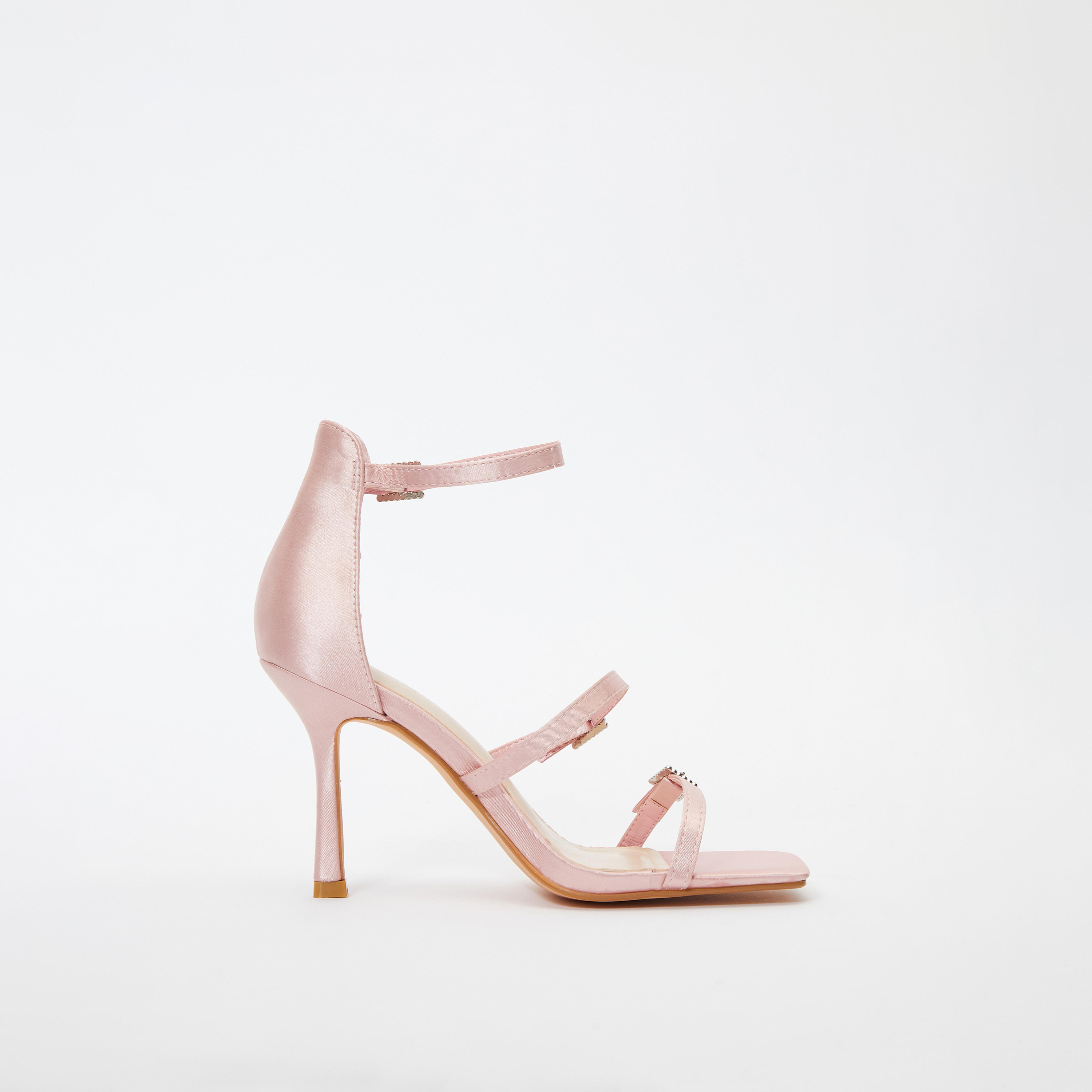 حذاء نسائي بكعب رفيع وحزام بإبزيم | 00100036970-women-shoes-sandals-heeled-image-3