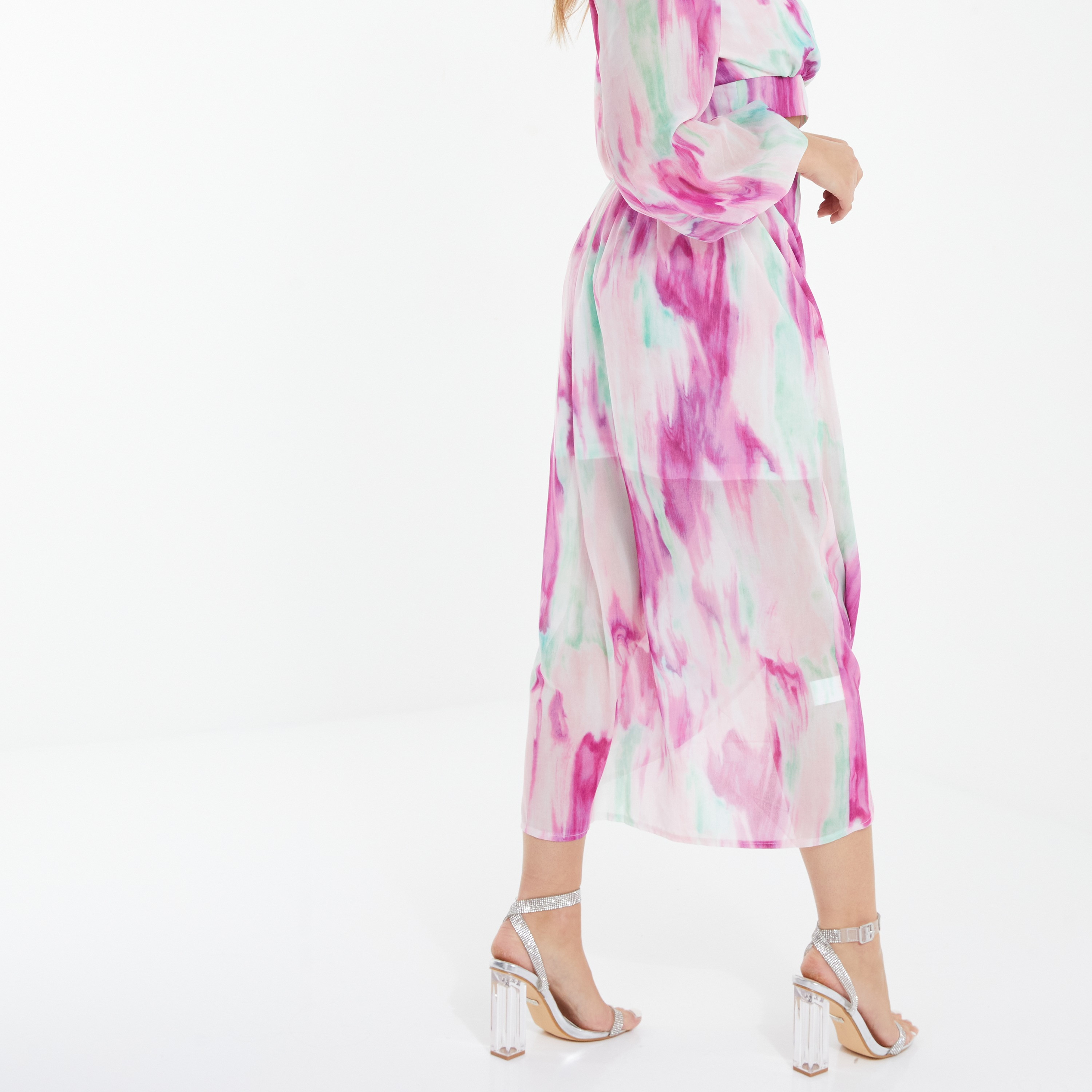 كويز - تنورة لف بخصر عالي - مصبوغ-women-clothing-bottoms-skirts-image-3
