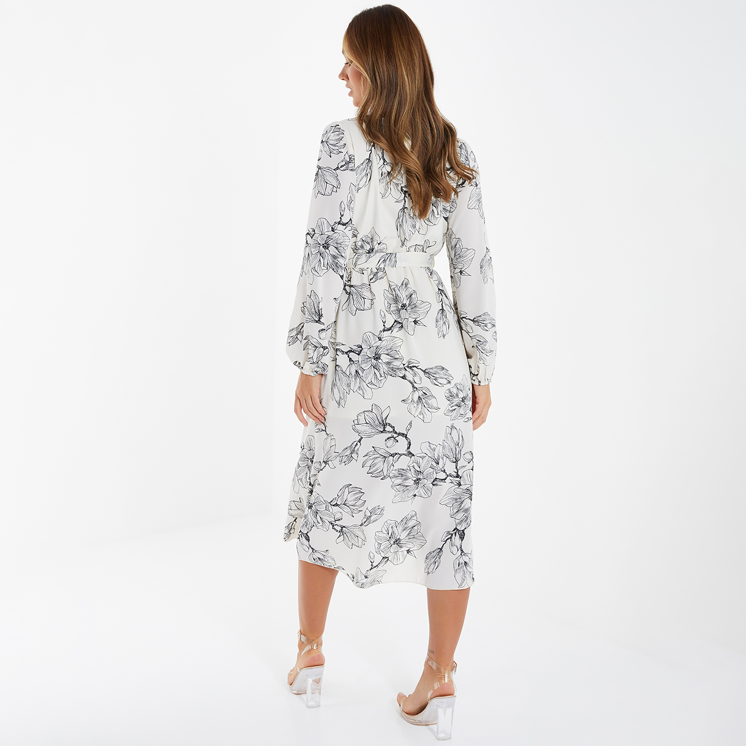 Quiz Floral V-Neck Wrap Midi Dress-women-clothing-dresses-image-3
