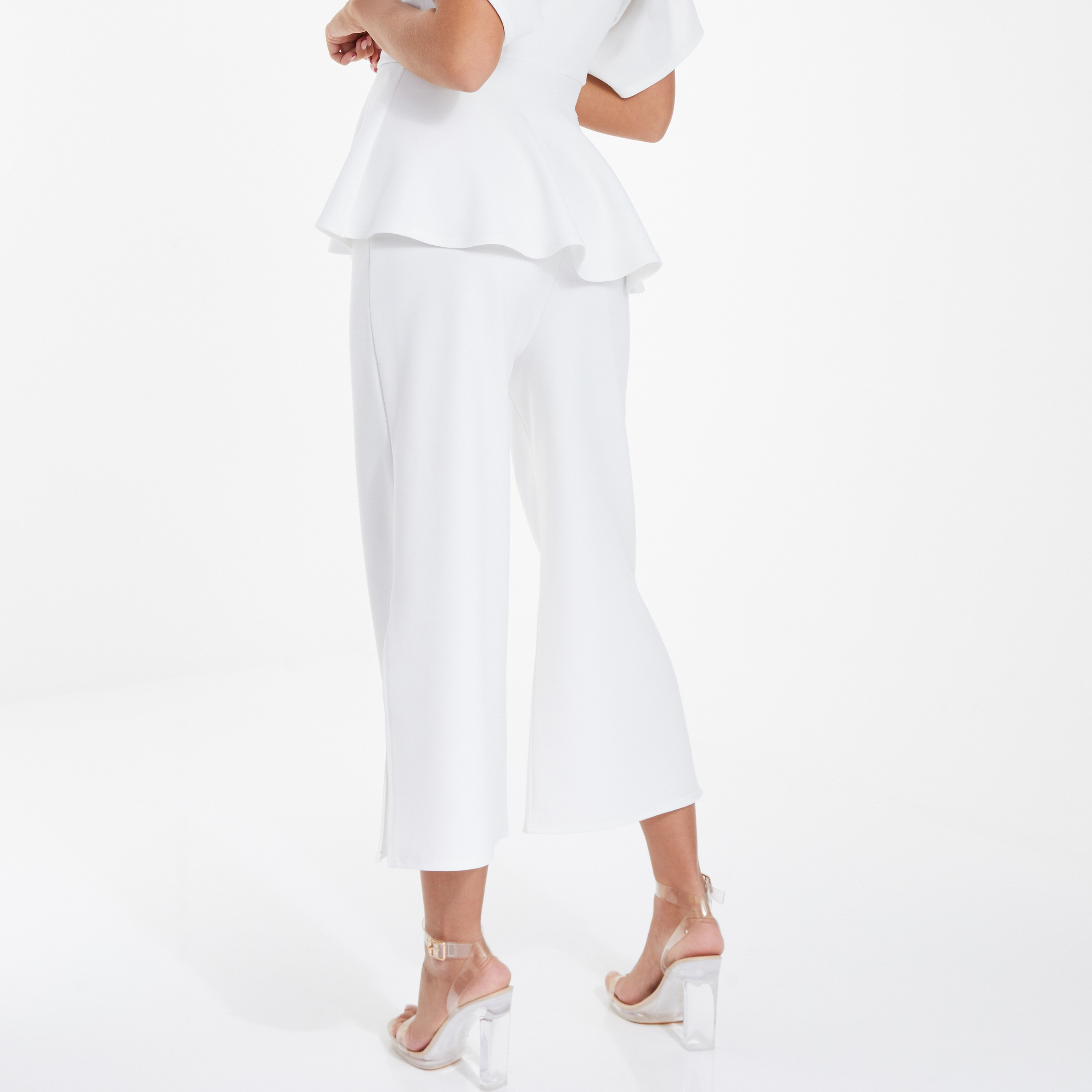 Quiz Plain Slit Hem Culottes-women-clothing-bottoms-trousers-image-3
