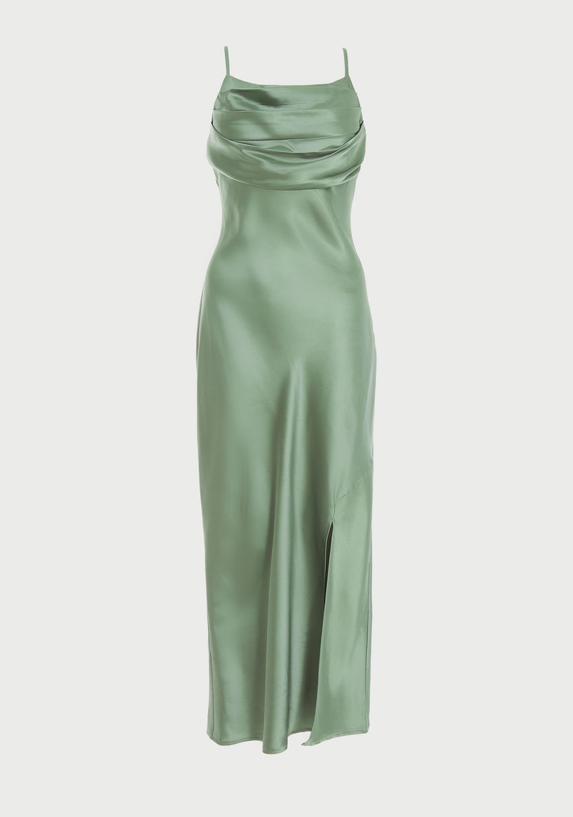 Buy Women's Quiz Plain Shoulder Strap Midi Dress Online | Centrepoint UAE