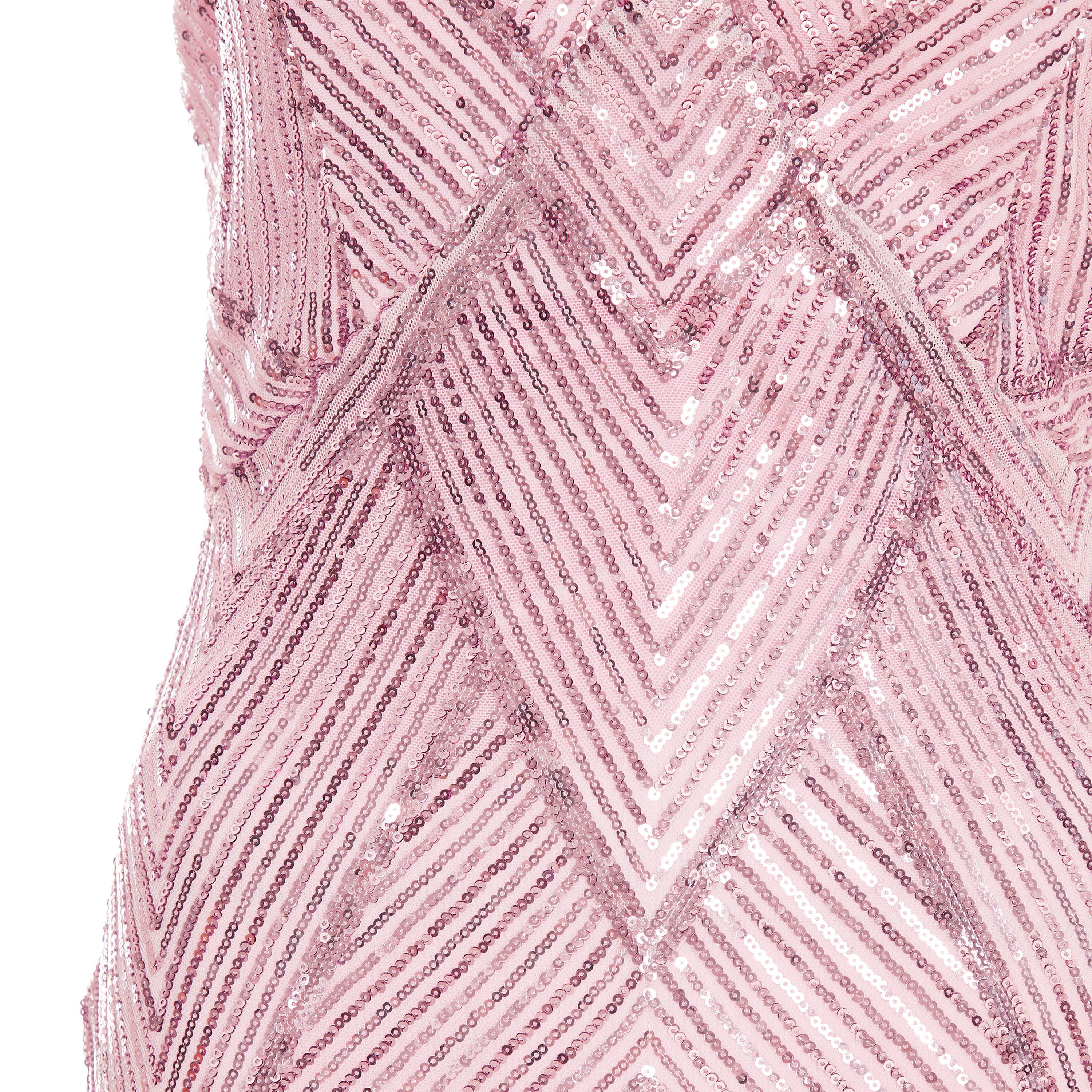 فستان بوديكون ماكسي برقبة على شكل وى مع سكوینس من كويز-women-clothing-dresses-image-3