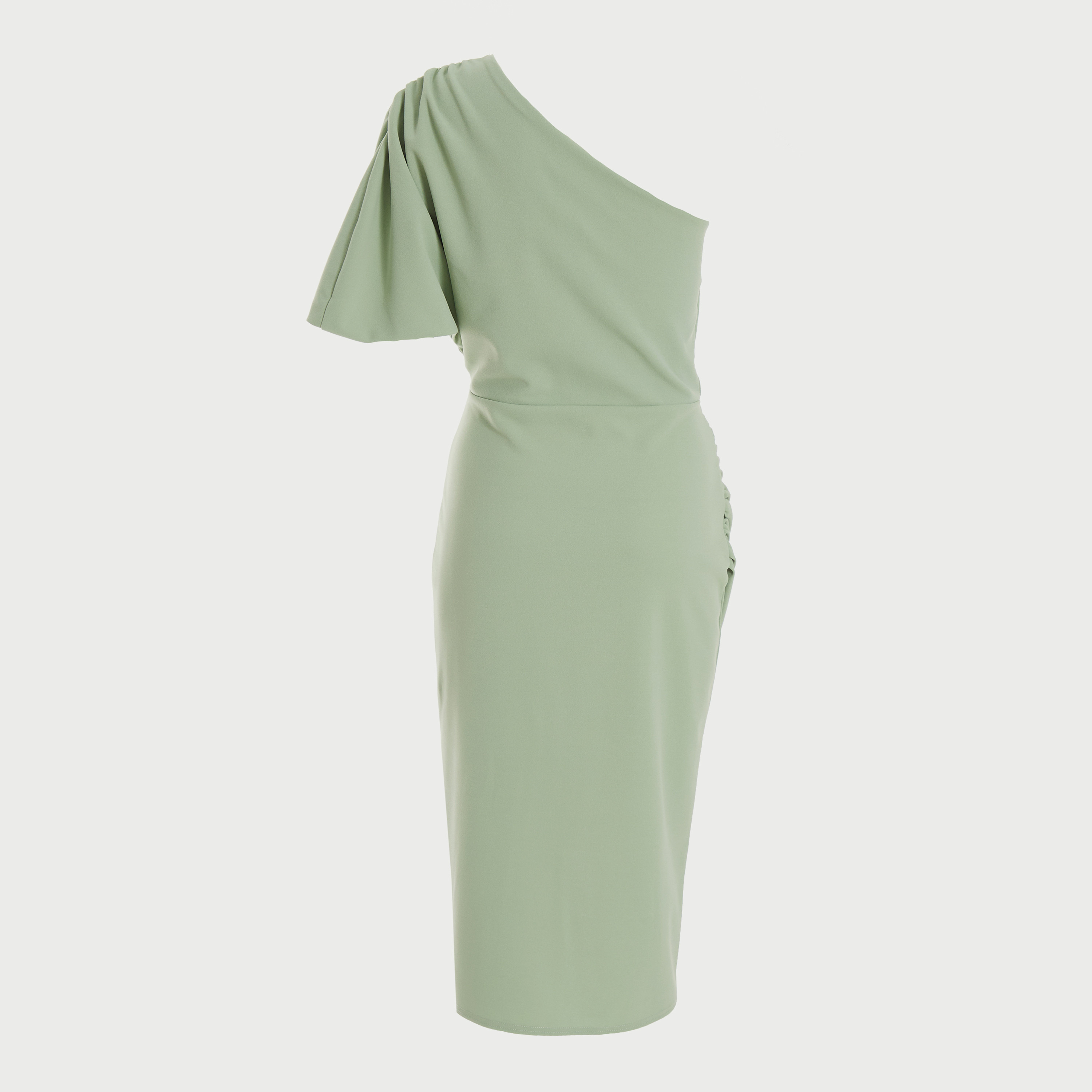  فستان عادي متوسط الطول بكتف واحد من كويز-women-clothing-dresses-image-2