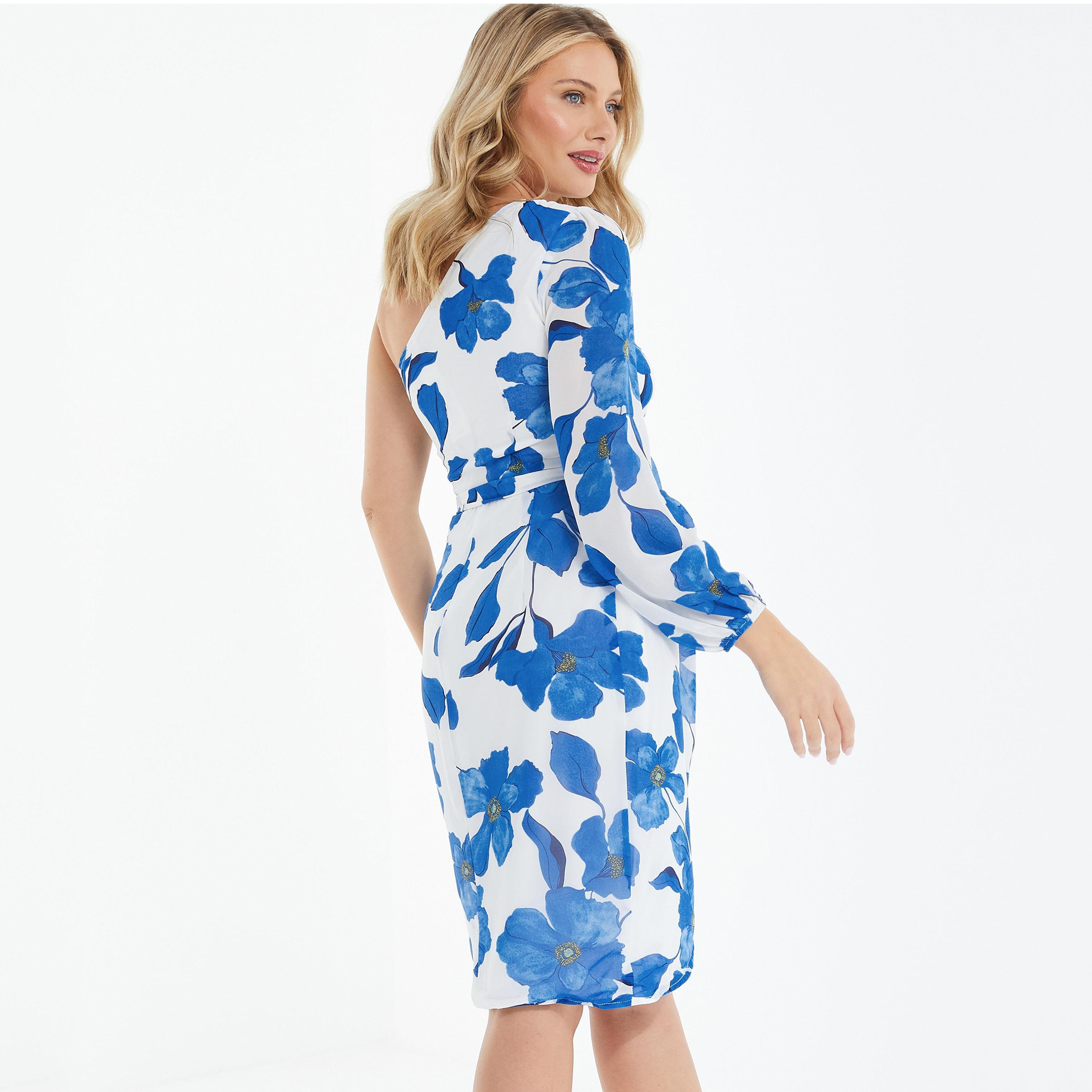 فستان متوسط الطول برقبة على شكل V من كويز-women-clothing-dresses-image-4