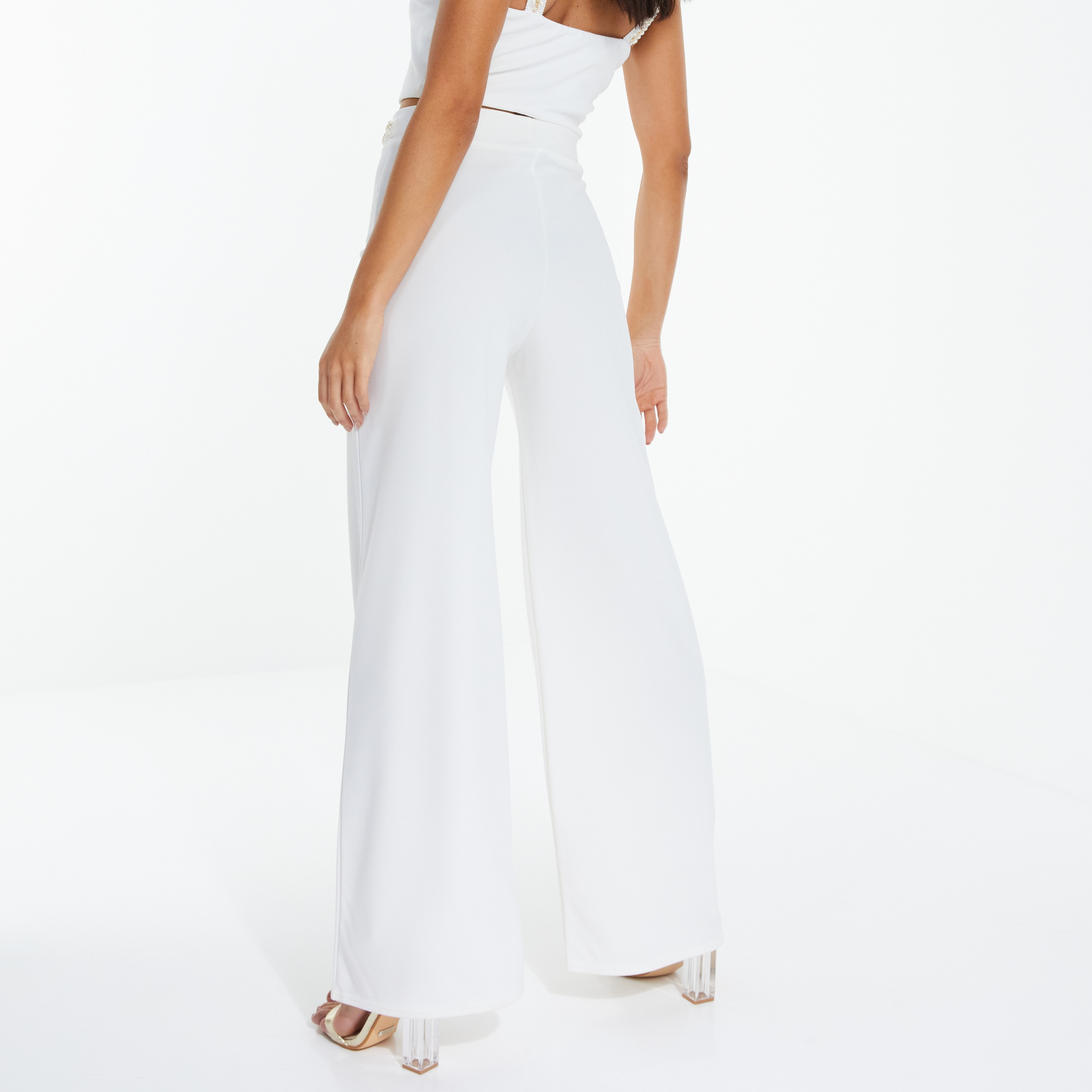 كويز - بنطال واسع بخصر عالي - مزين-women-clothing-bottoms-trousers-image-3